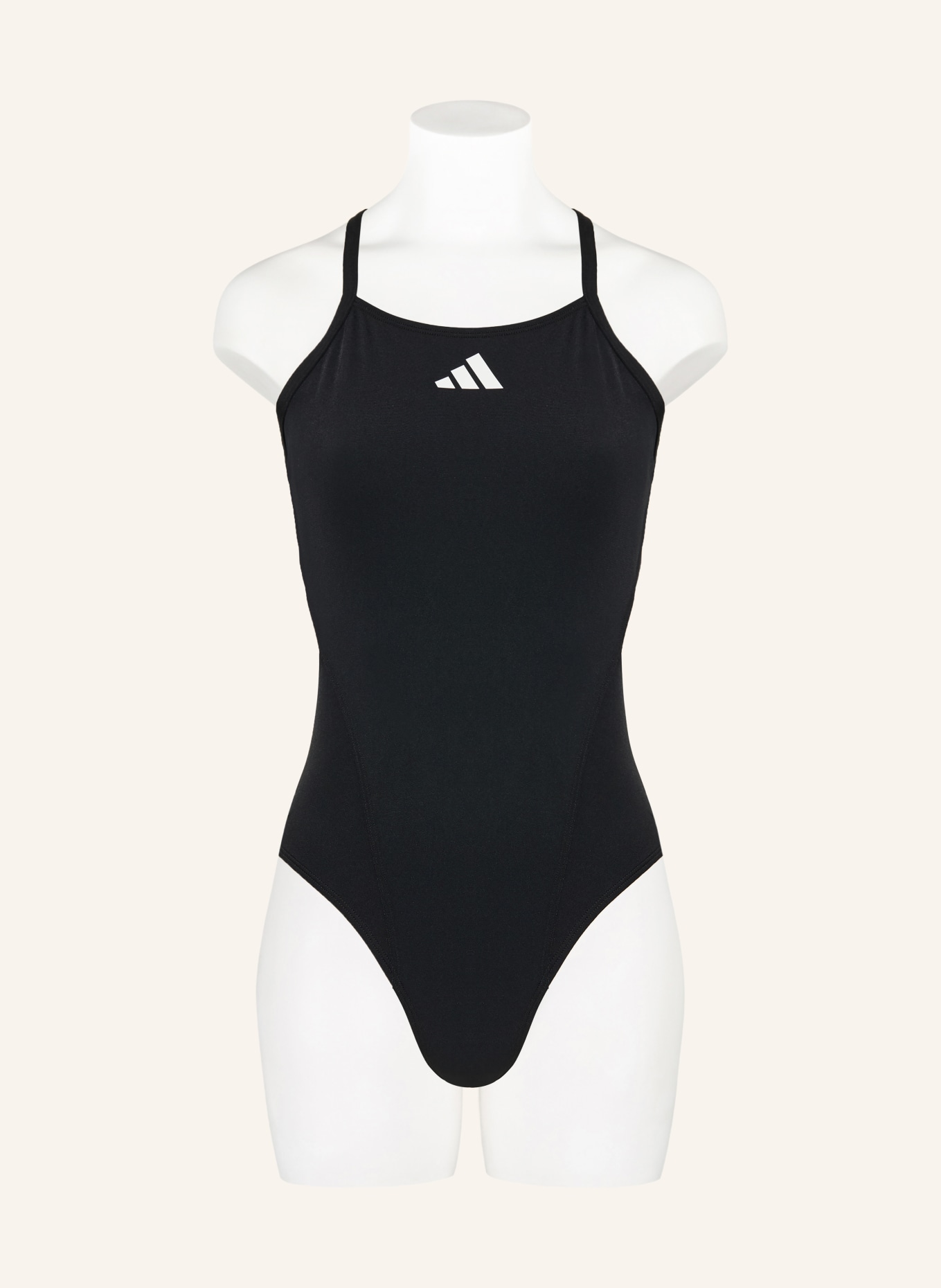 adidas Badeanzug RIPSTREAM TEAM THIN STRAPS C-BACK: SCHWARZ