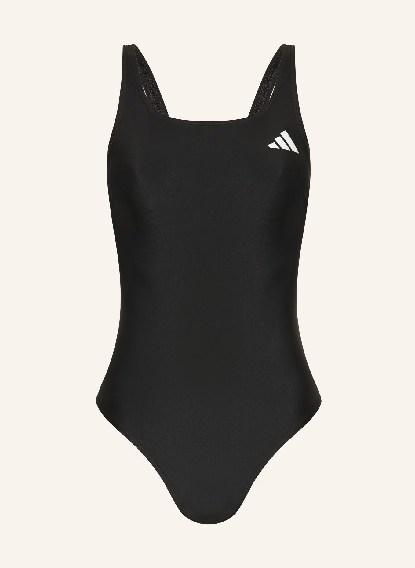 adidas Badeanzug: SCHWARZ / WEISS