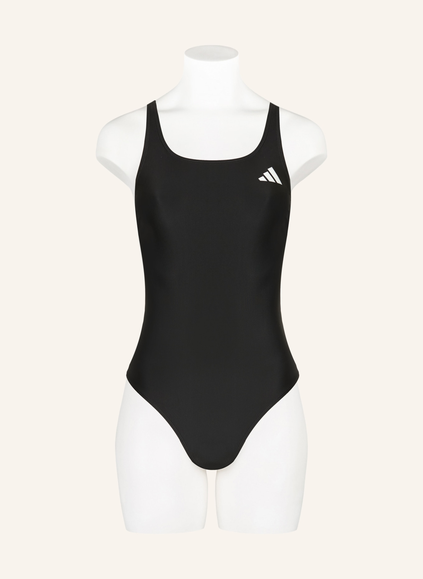 adidas Badeanzug: SCHWARZ / WEISS