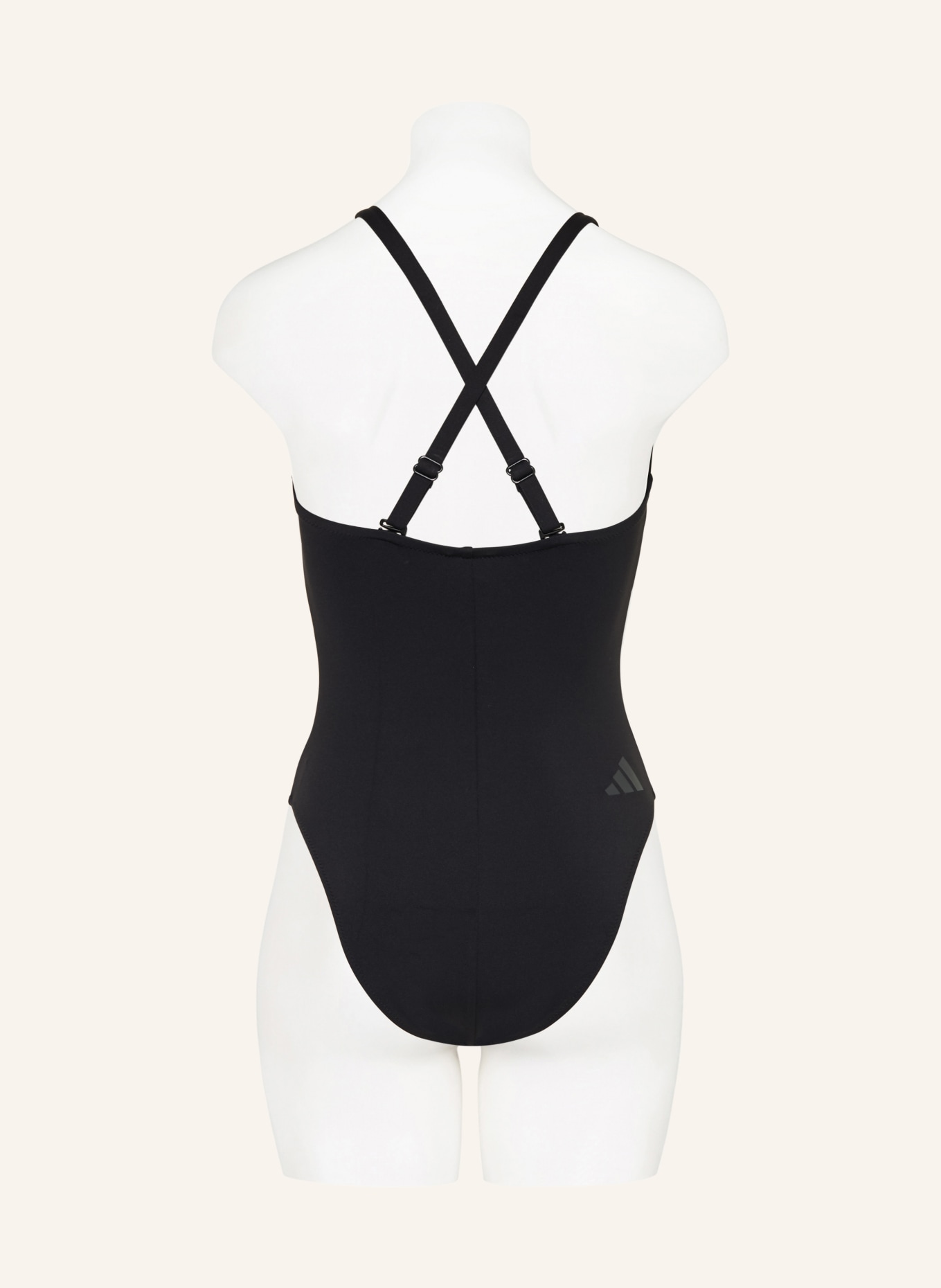 adidas High-neck swimsuit 3-STRIPES: BLACK