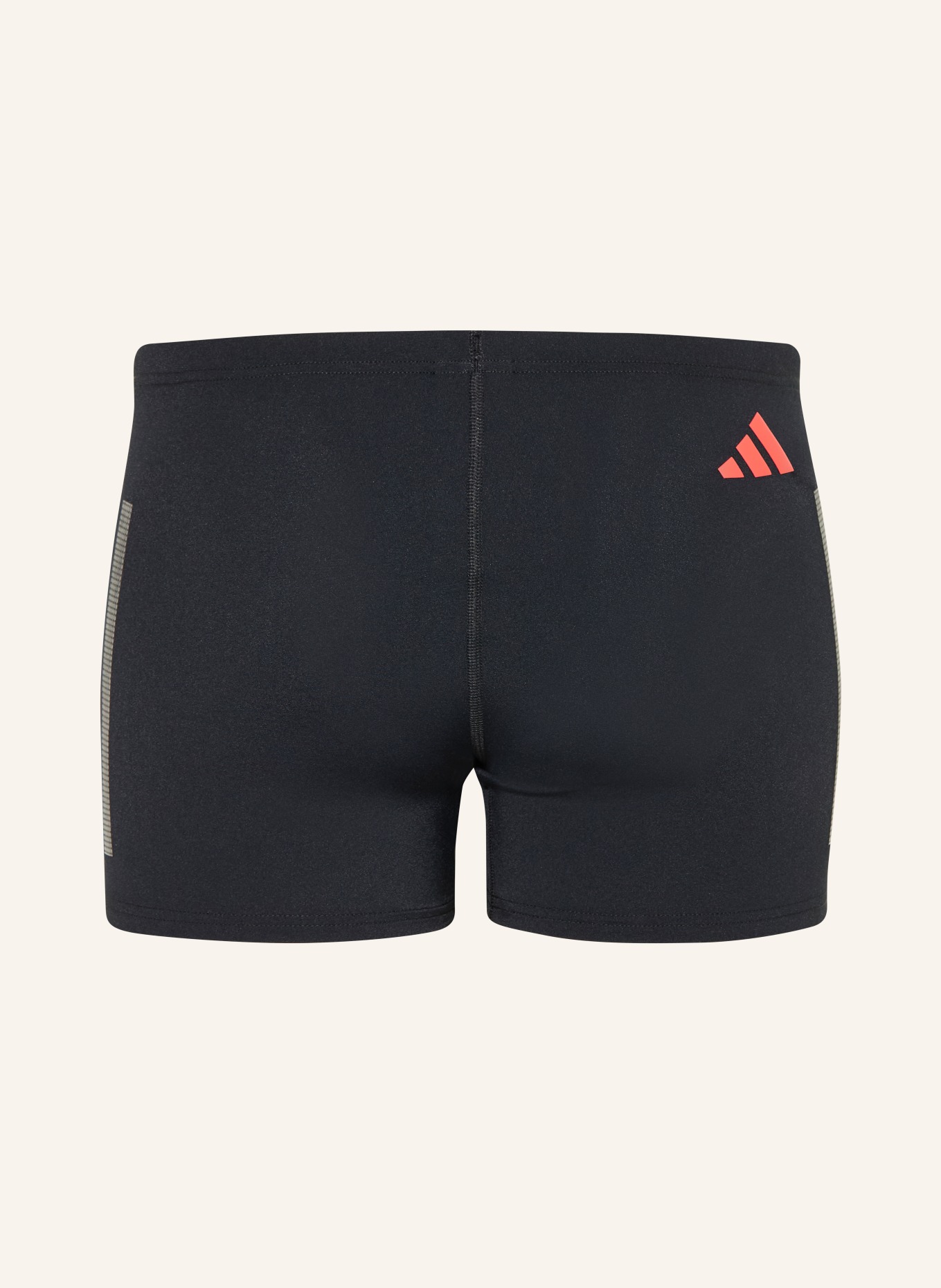 adidas Badeshorts RIPSTREAM: SCHWARZ / NEONROT