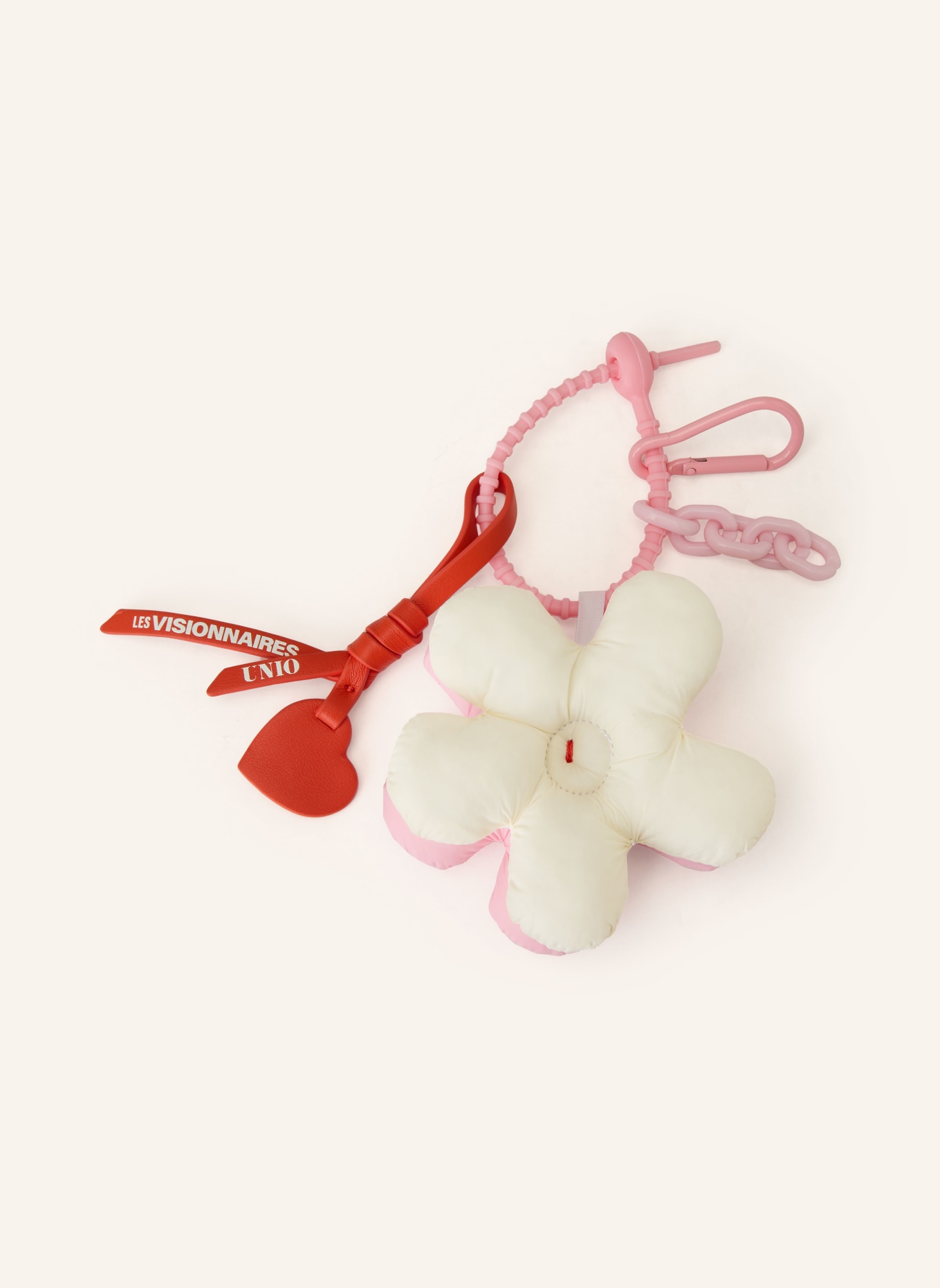 UNIO brelok do torebki: RÓŻOWY / BIAŁY