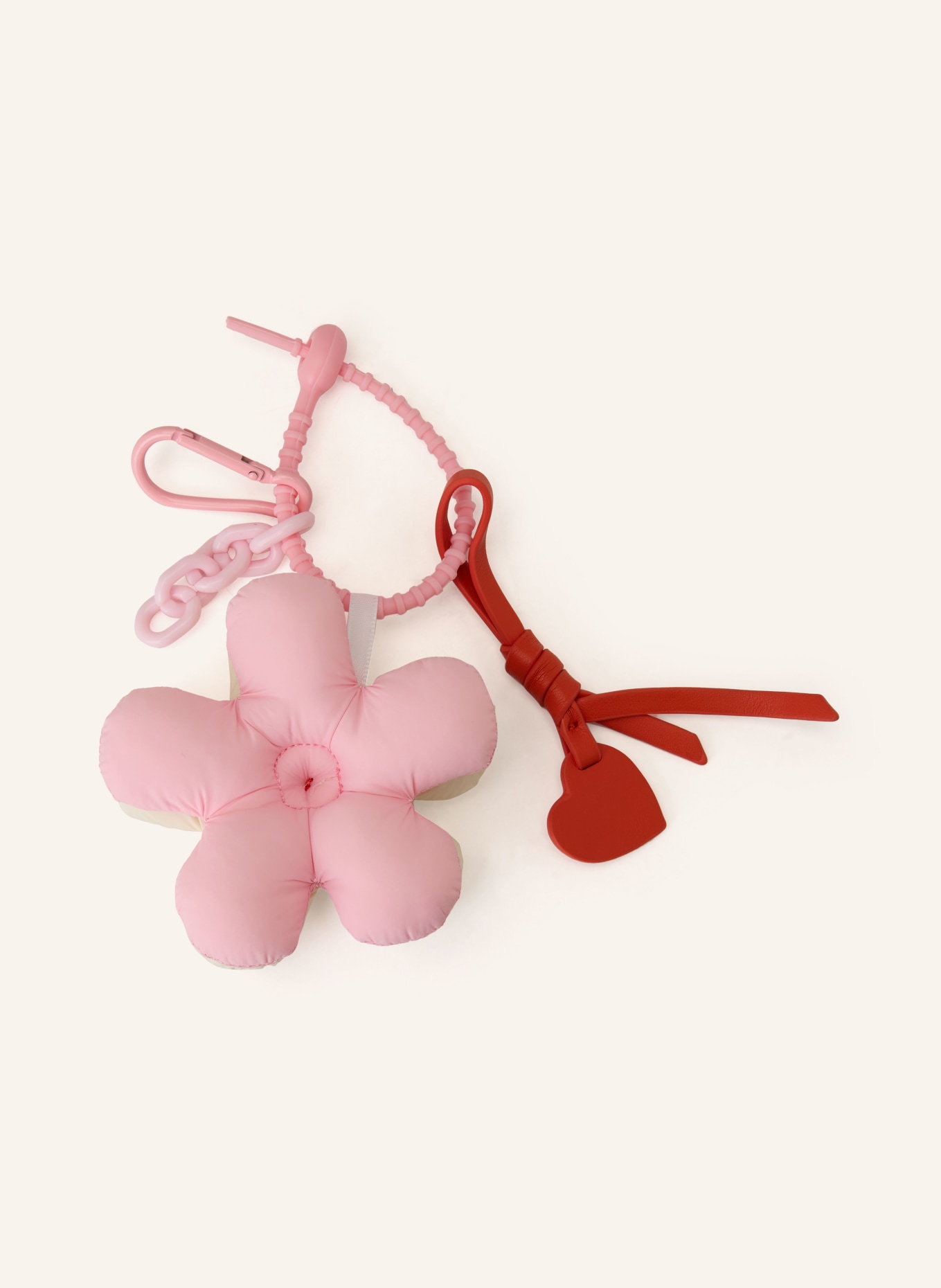 UNIO brelok do torebki: RÓŻOWY / BIAŁY