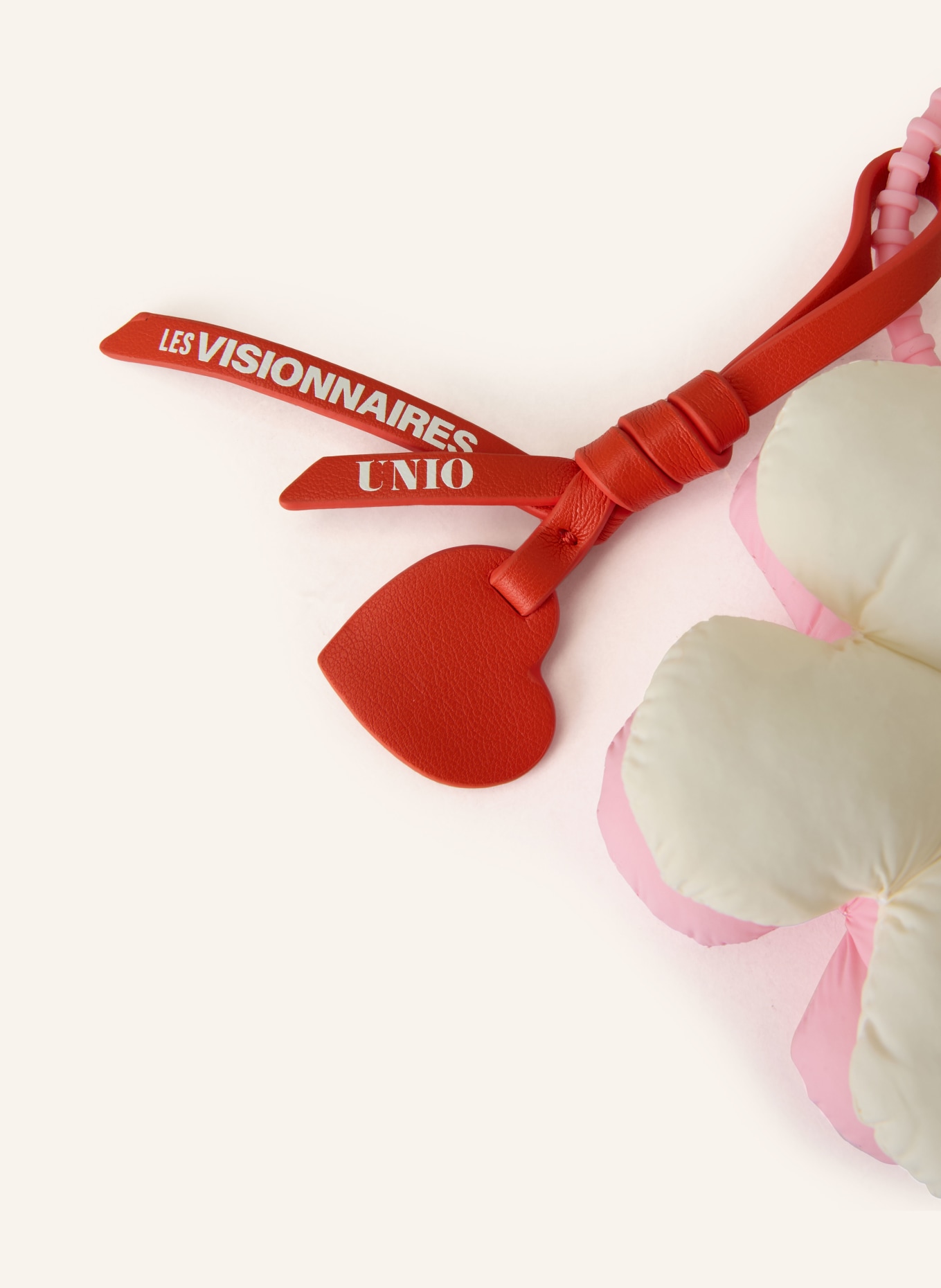 UNIO brelok do torebki: RÓŻOWY / BIAŁY