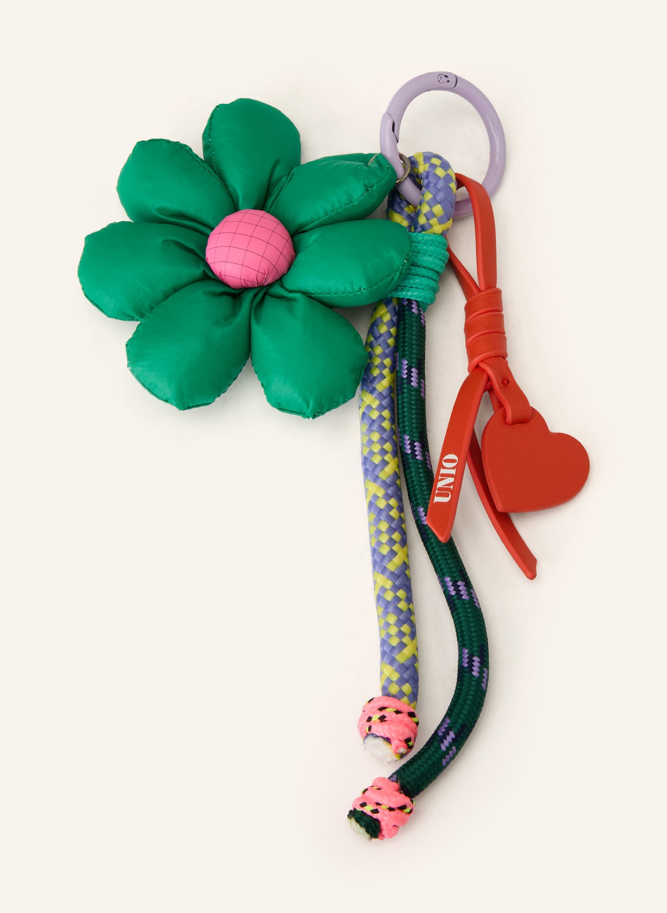 UNIO Taschenanhänger: GRÜN / ROSA / HELLLILA