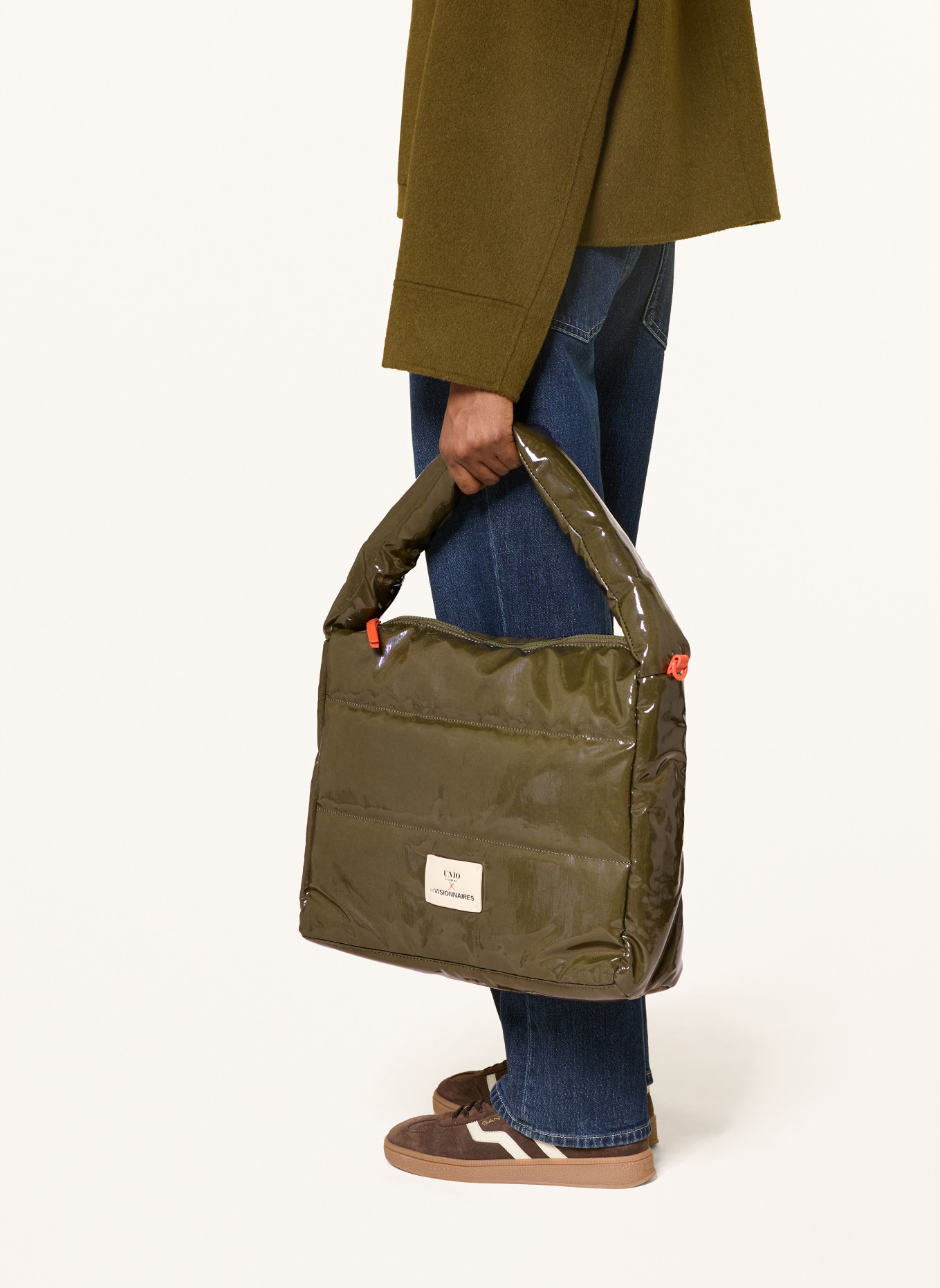 UNIO Schultertasche LACQUER: KHAKI