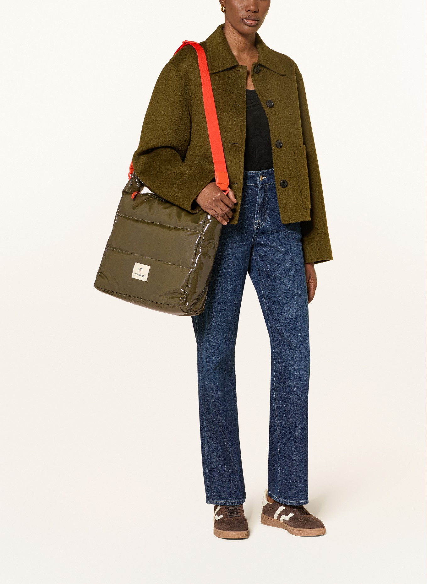 UNIO Schultertasche LACQUER: KHAKI