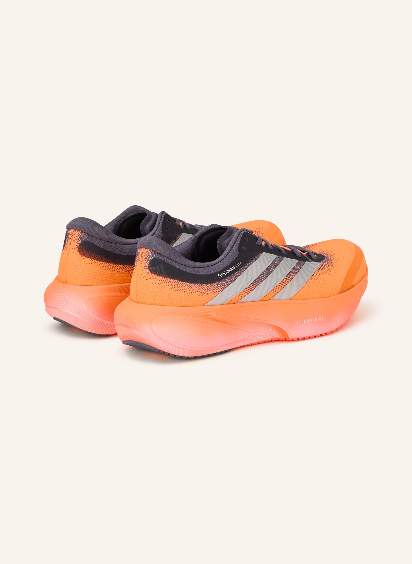 adidas SUPERNOVA RISE 3 running shoes: NEON ORANGE / DARK GRAY