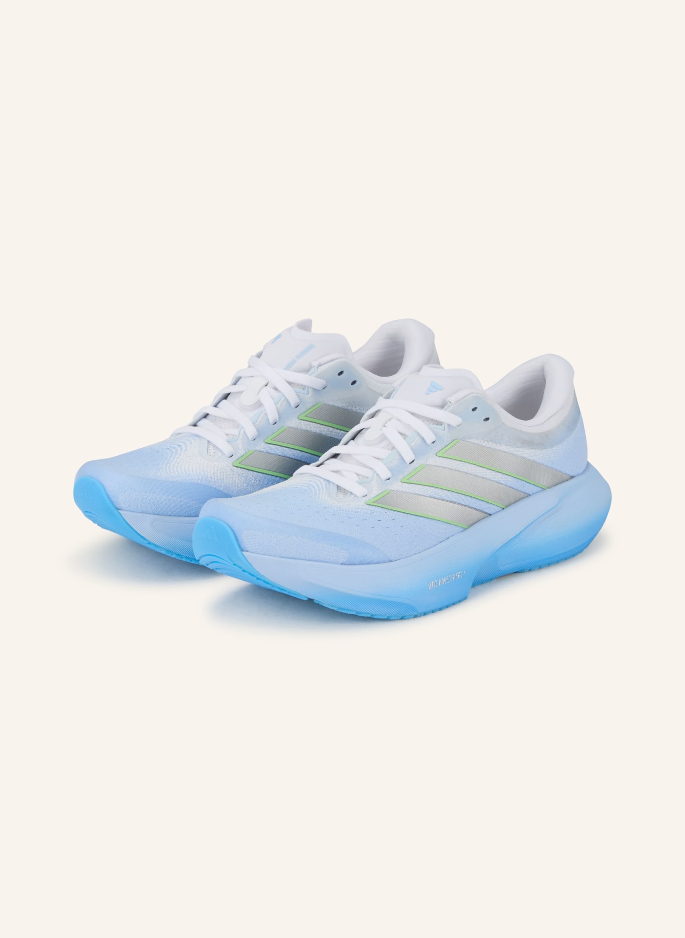 adidas Laufschuhe SUPERNOVA RISE 3: HELLBLAU / SILBER / WEISS