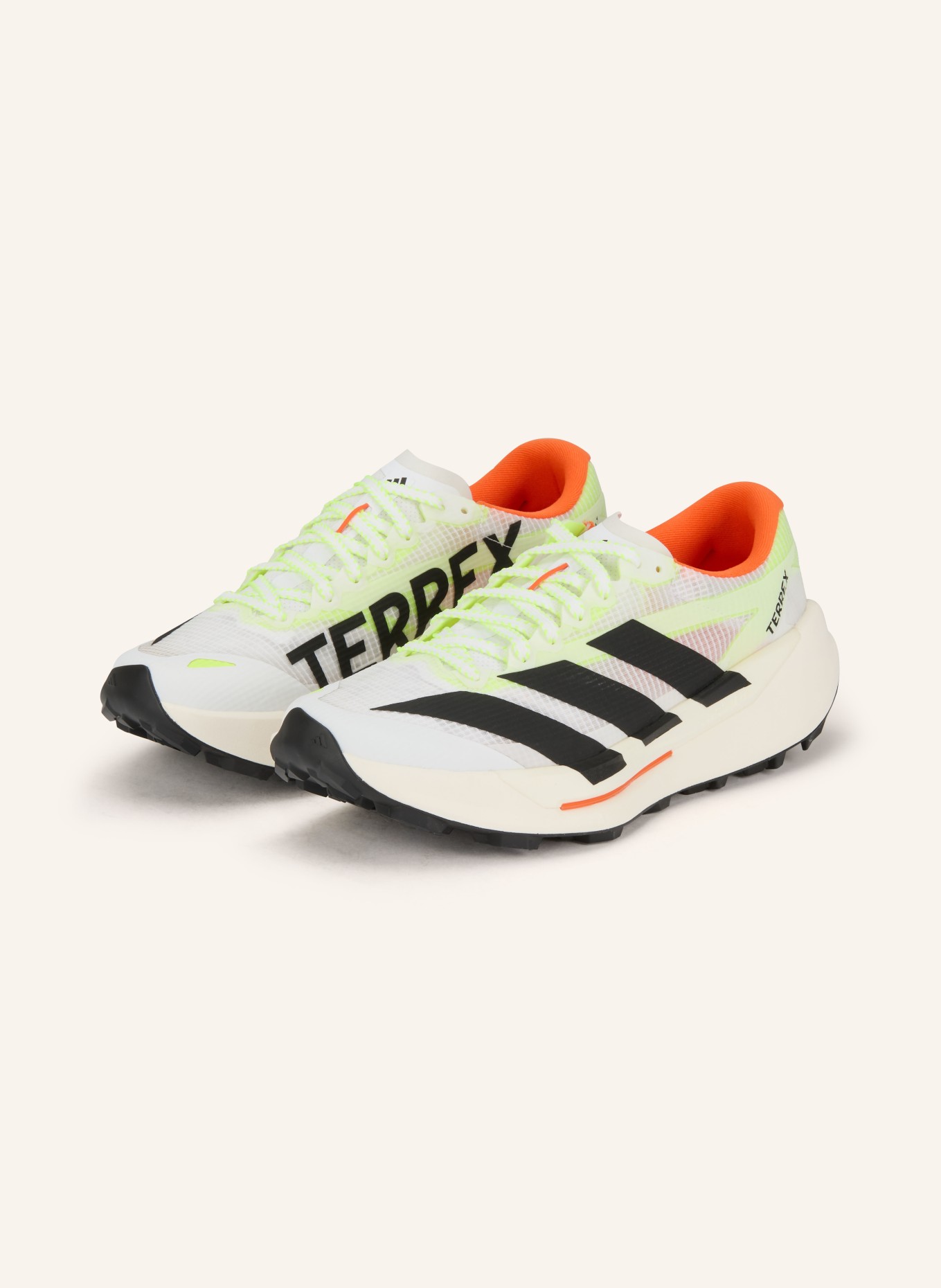 adidas TERREX Laufschuhe TERREX AGRAVIC AT: WEISS / NEONORANGE / SCHWARZ