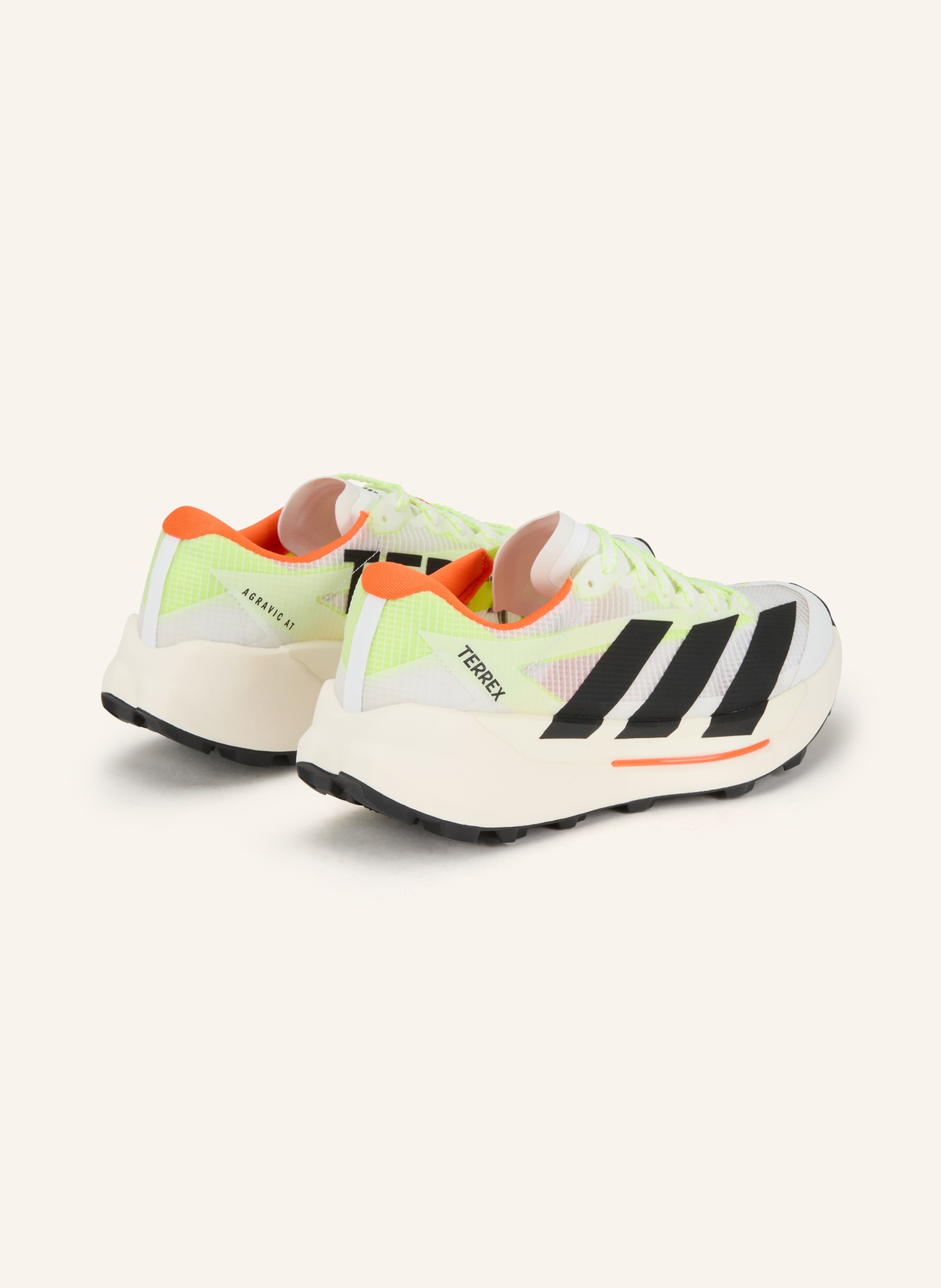 adidas TERREX Laufschuhe TERREX AGRAVIC AT: WEISS / NEONORANGE / SCHWARZ