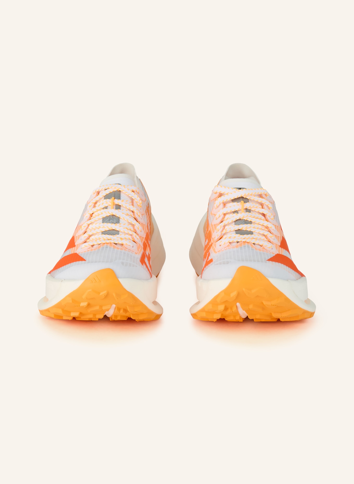 adidas TERREX TERREX AGRAVIC SPEED ULTRA 2 trail running shoes: WHITE / NEON ORANGE / ORANGE