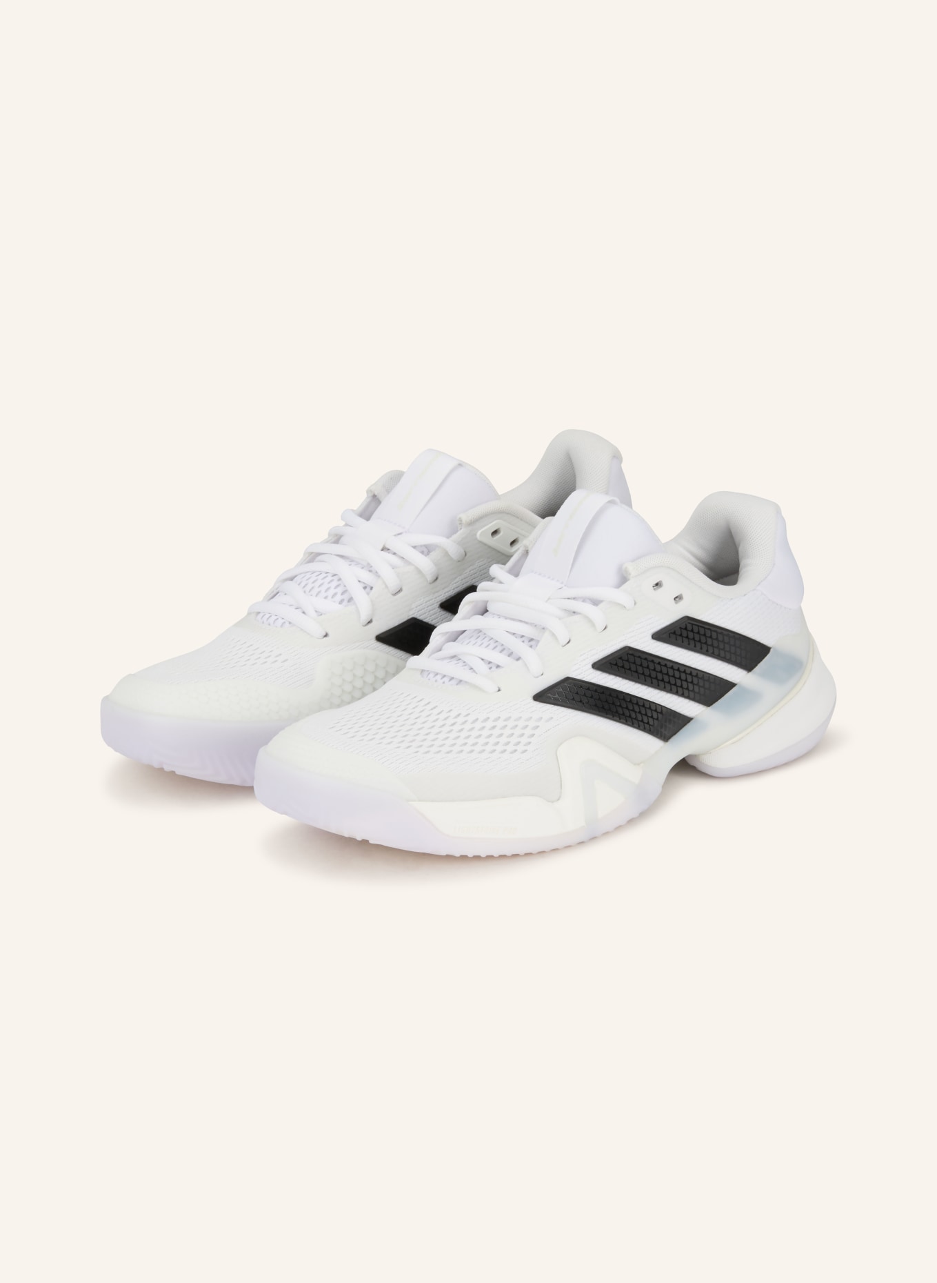 adidas Tennisschuhe BARRICADE 14 CLAY: WEISS / SCHWARZ