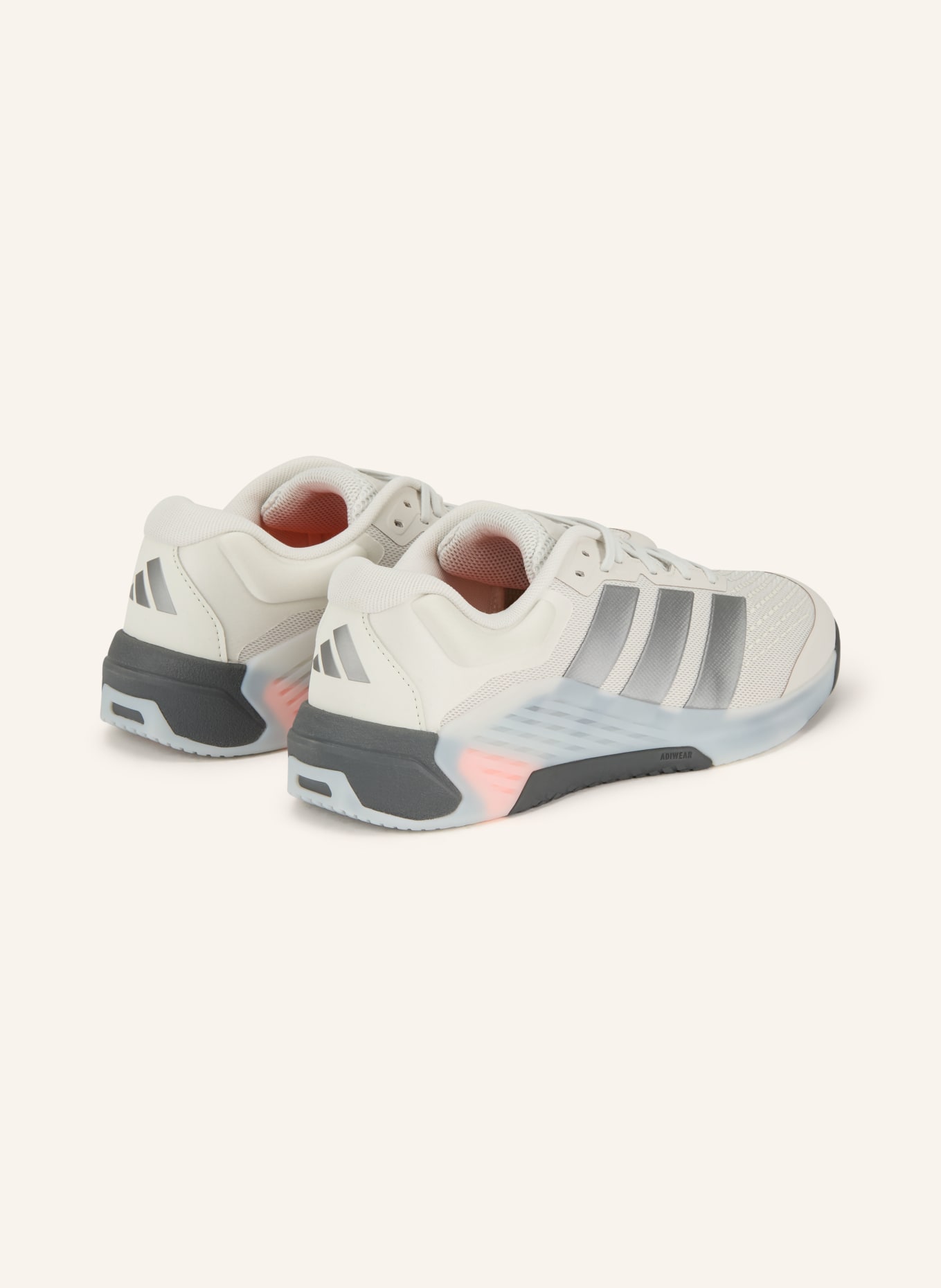 adidas Fitness shoes DROPSET 4 POWER: LIGHT GRAY / DARK GRAY / NEON ORANGE