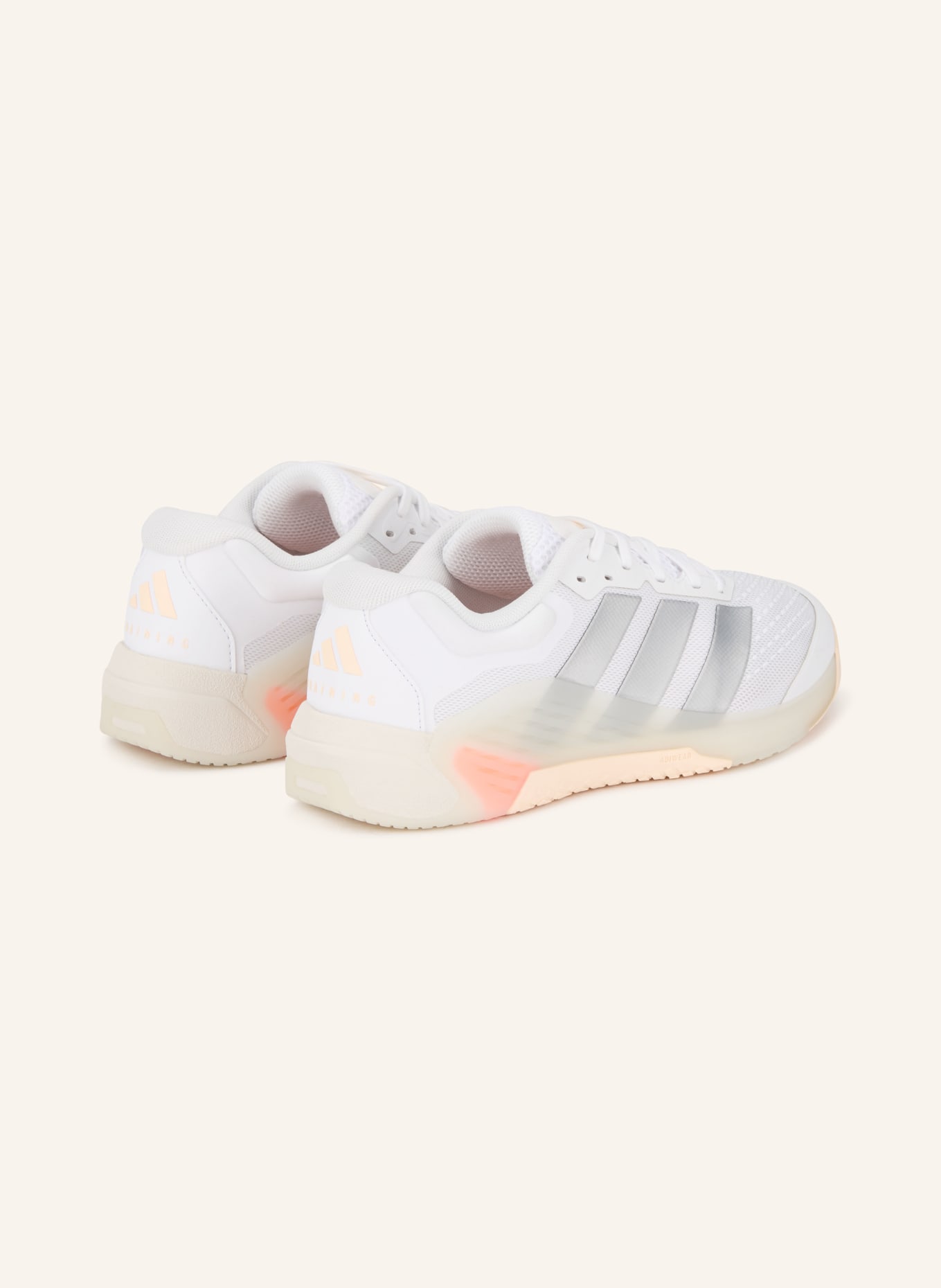 adidas Fitnessschuhe DROPSET 4 POWER: WEISS / SILBER