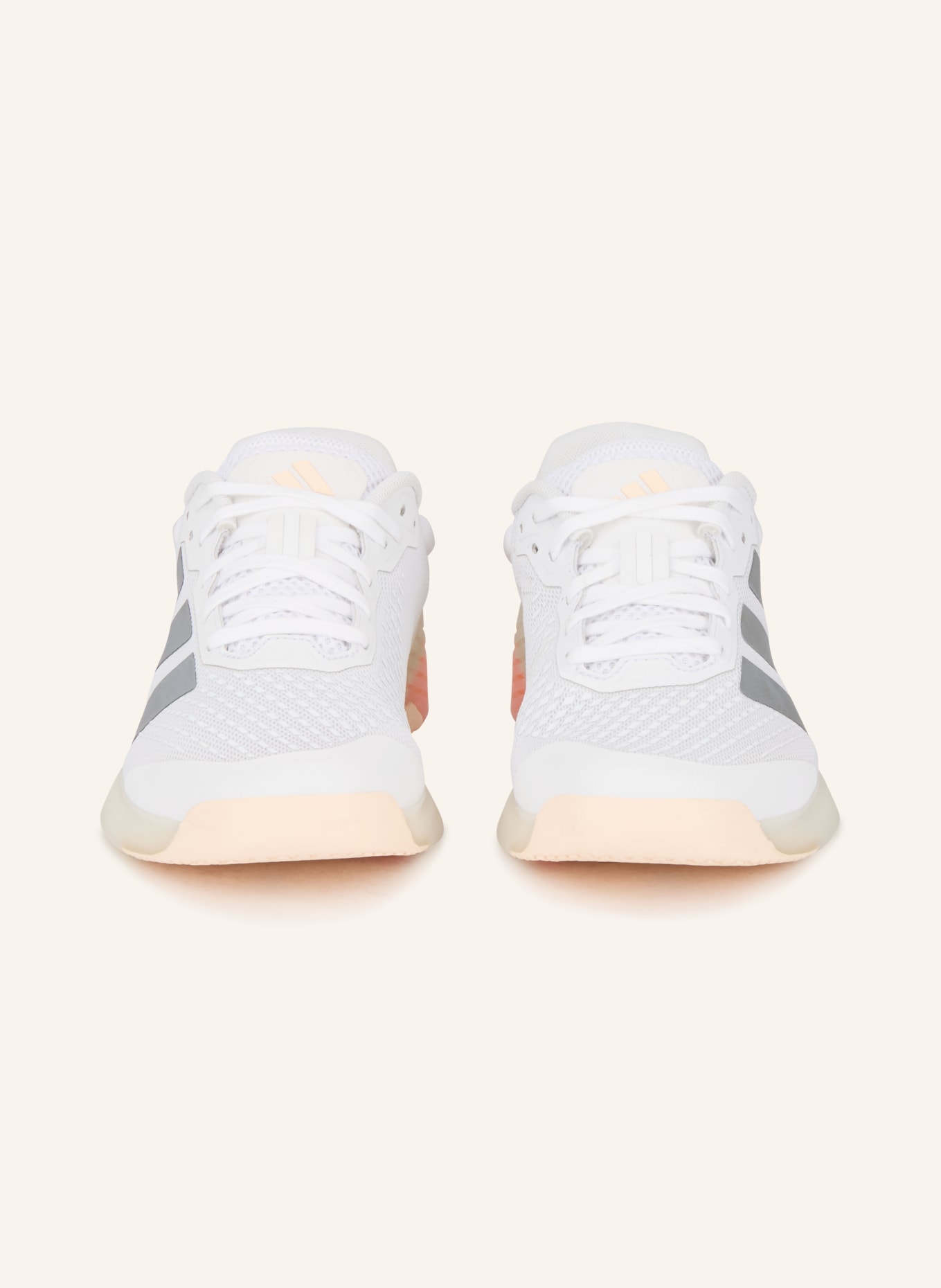 adidas Fitnessschuhe DROPSET 4 POWER: WEISS / SILBER