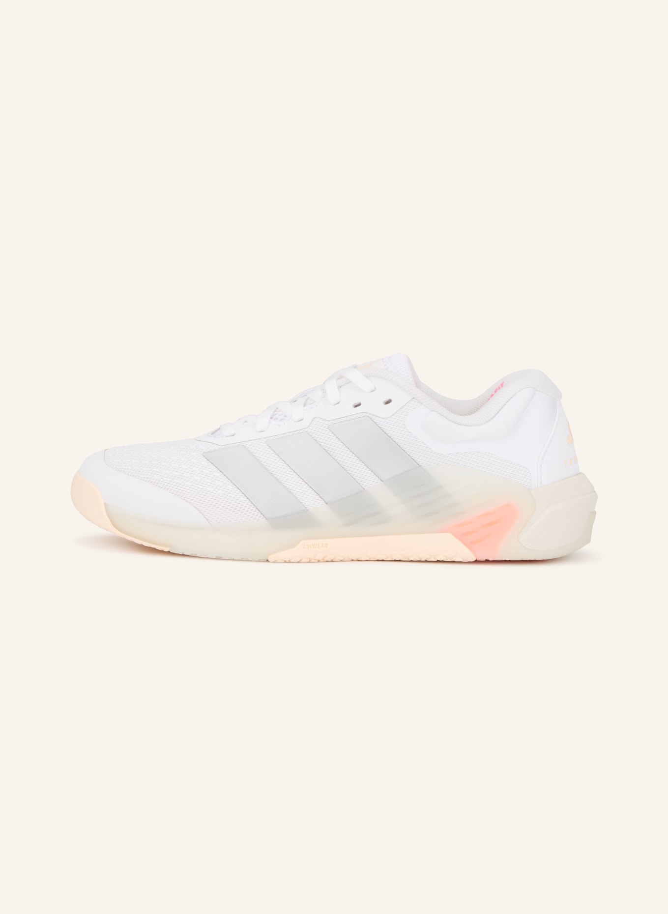 adidas Fitnessschuhe DROPSET 4 POWER: WEISS / SILBER