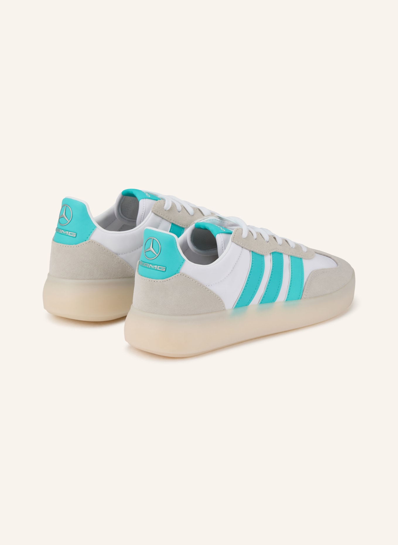 adidas Sneaker BARREDA DECODE MERCEDES: WEISS / HELLGRAU / TÜRKIS