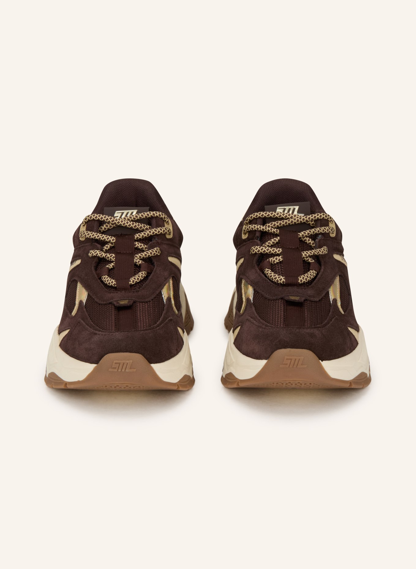 STEVE MADDEN Tenisky AMPLE: TMAVĚ HNĚDÁ / SVĚTLE HNĚDÁ