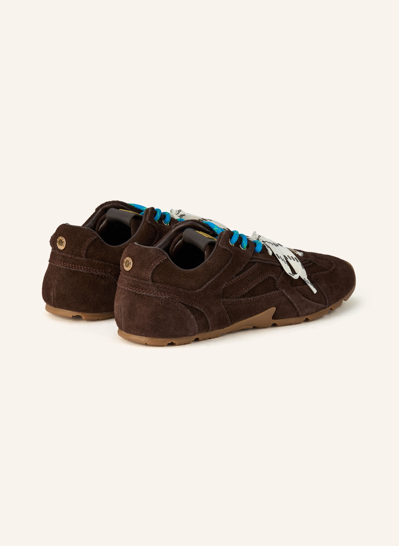 STEVE MADDEN Sneaker ASIEL: DUNKELBRAUN / NEONBLAU / WEISS