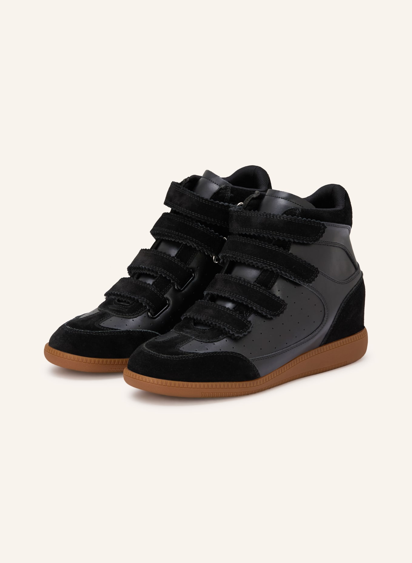 STEVE MADDEN MUSTANG high-top sneakers: BLACK