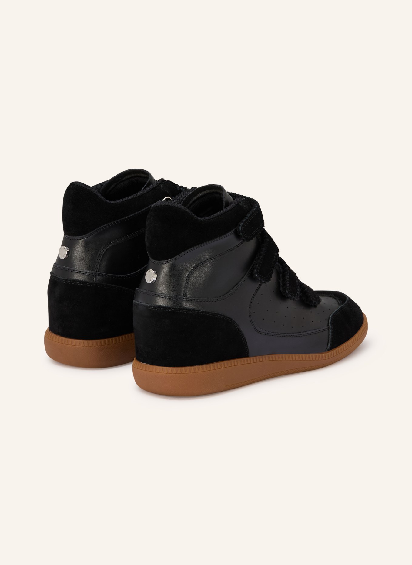 STEVE MADDEN MUSTANG high-top sneakers: BLACK