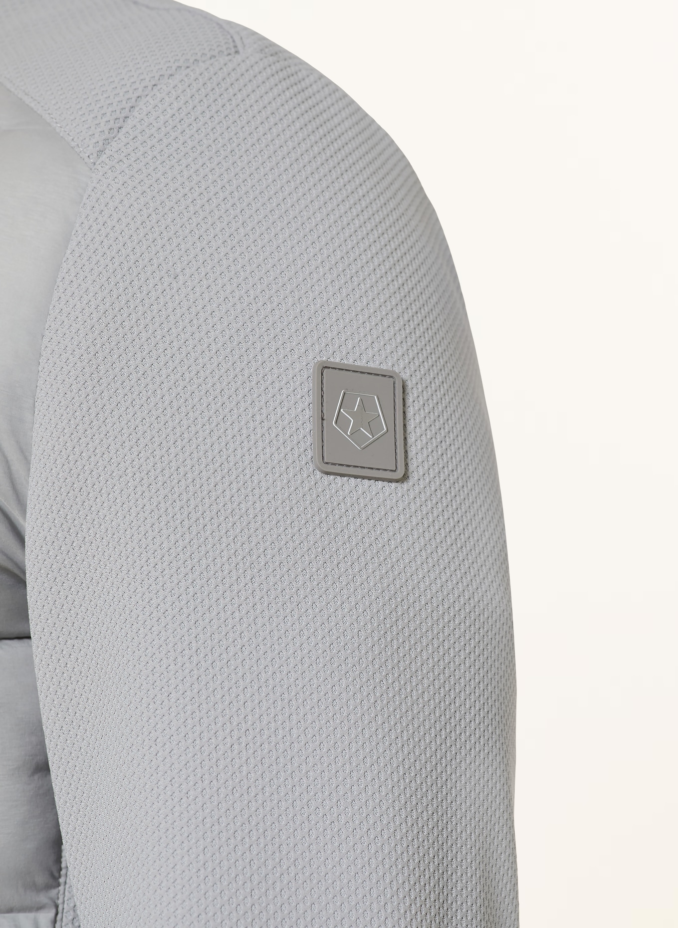 MILESTONE MSNERANO quilted jacket in a material blend with DUPONT™ SORONA® insulation: LIGHT GRAY