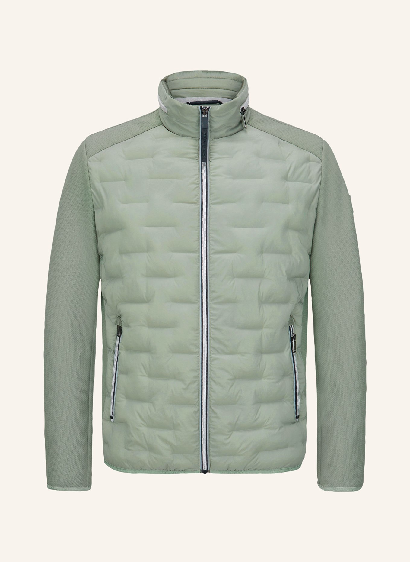 MILESTONE Prošívaná bunda MSNERANO z kombinace materiálů s izolací DUPONT™ SORONA®: SVĚTLE ZELENÁ