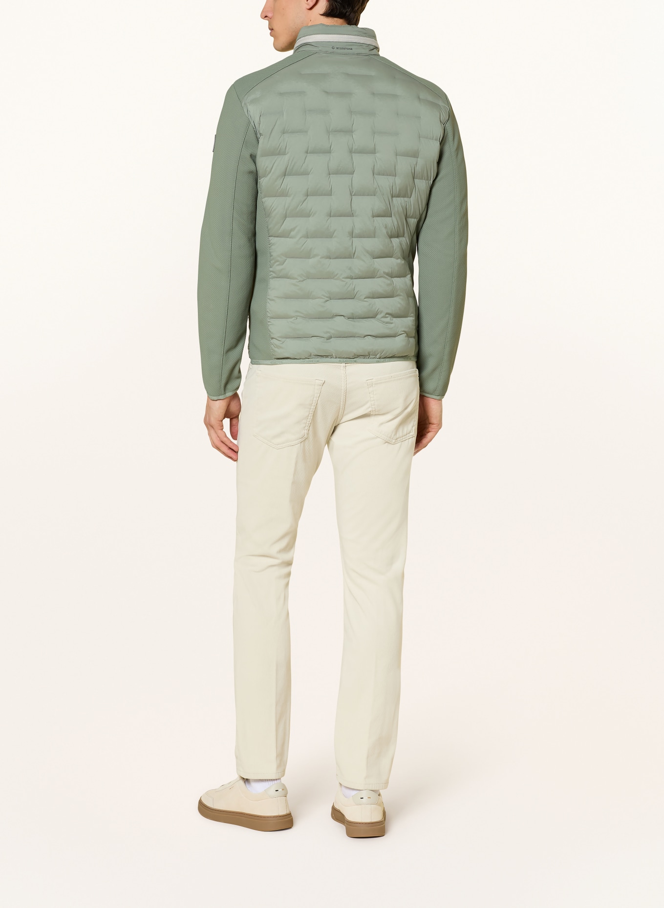 MILESTONE Prošívaná bunda MSNERANO z kombinace materiálů s izolací DUPONT™ SORONA®: SVĚTLE ZELENÁ