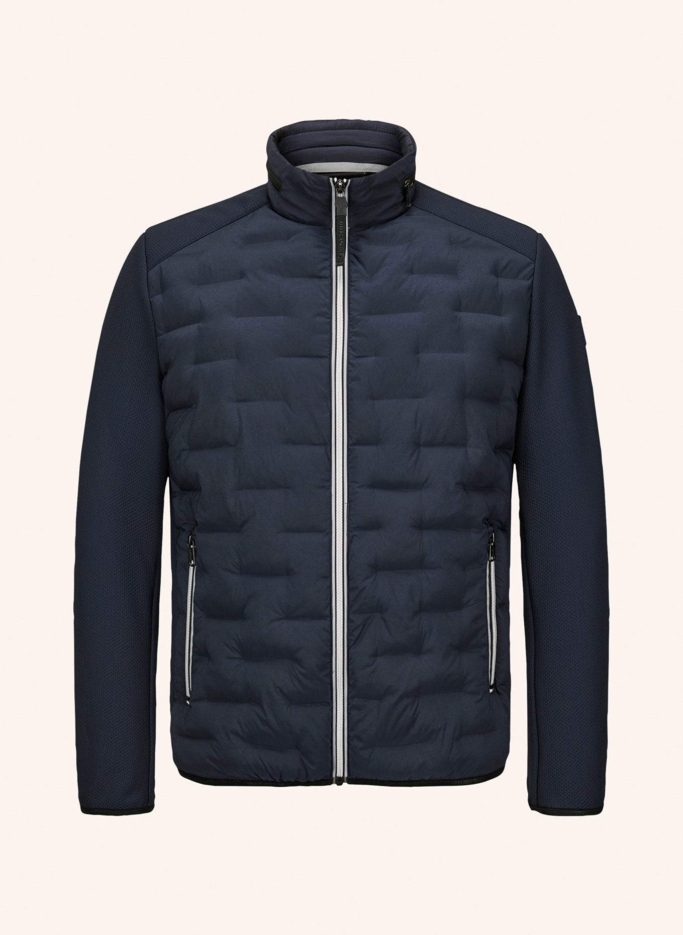 MILESTONE Prošívaná bunda MSNERANO z kombinace materiálů s izolací DUPONT™ SORONA®: TMAVĚ MODRÁ