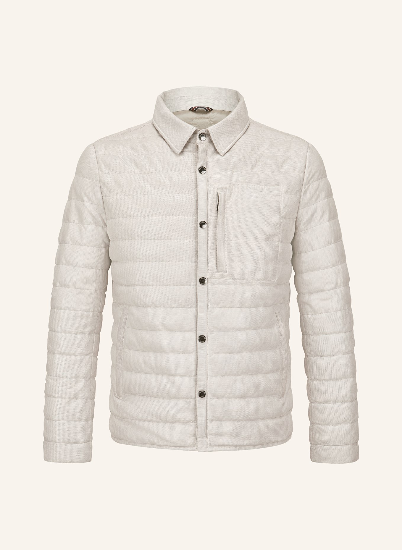 MILESTONE Lederjacke MSBENNY: HELLGRAU