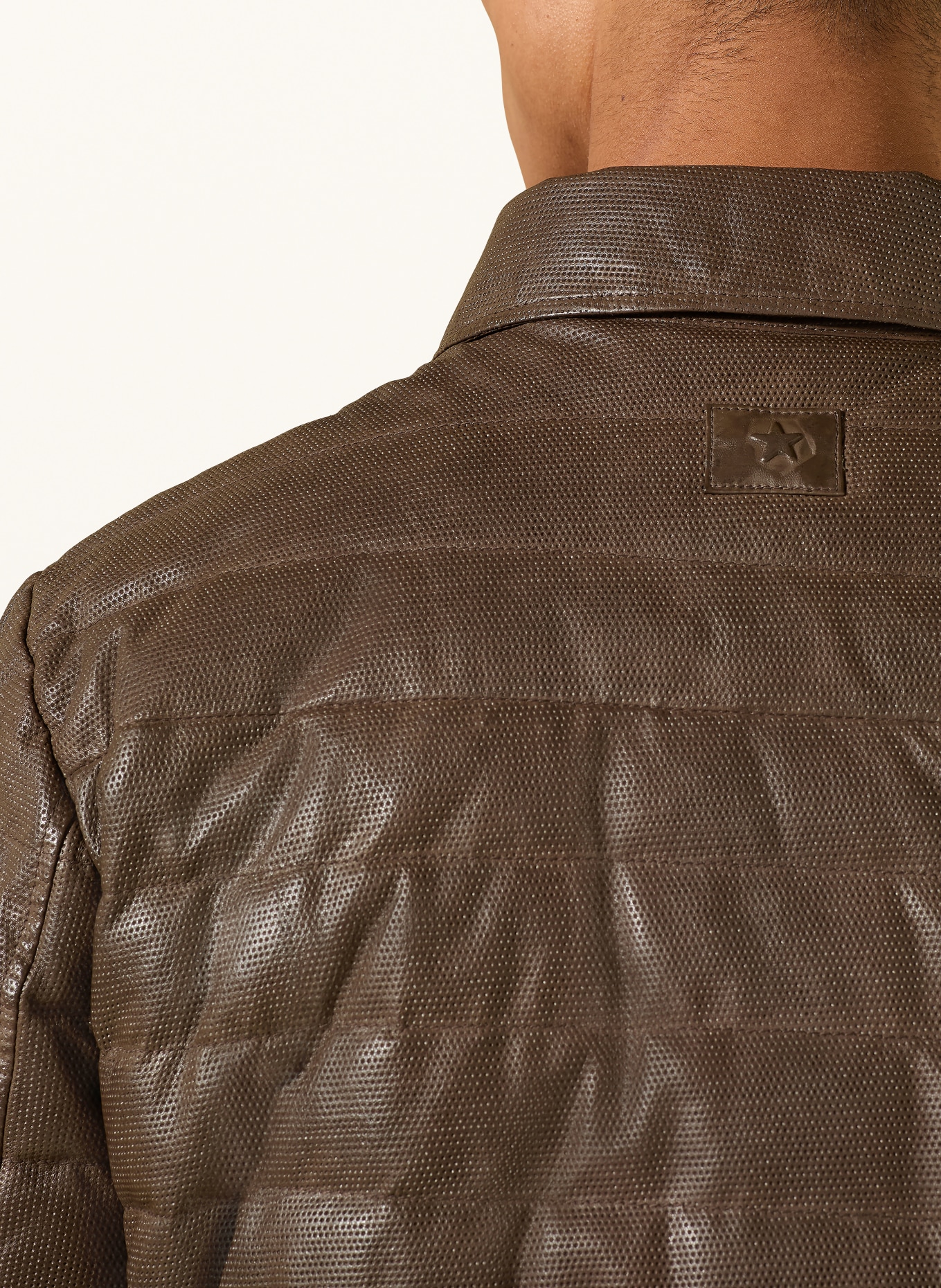 MILESTONE Lederjacke MSBENNY: DUNKELBRAUN