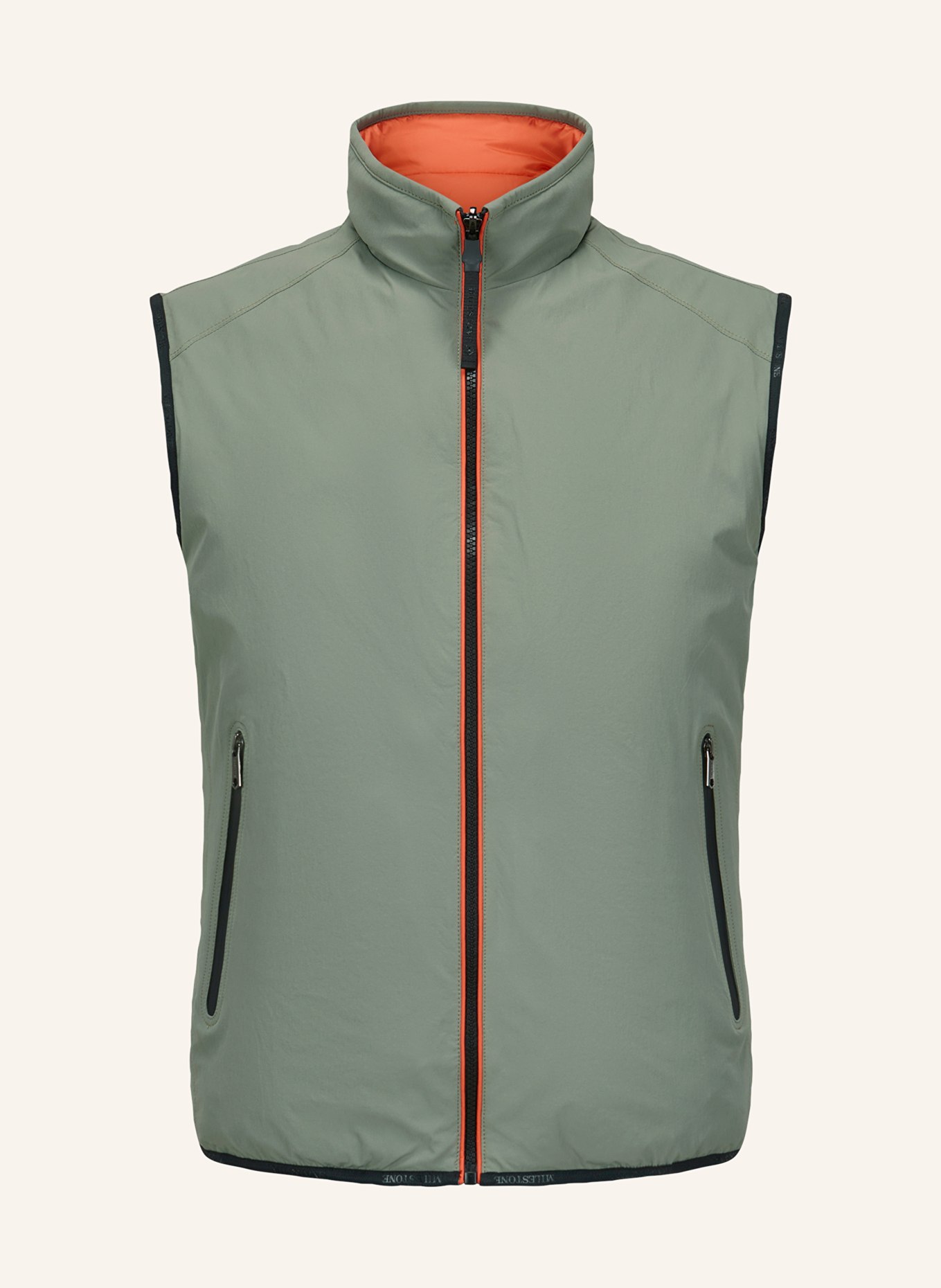 MILESTONE MSSILVANO reversible vest: GREEN