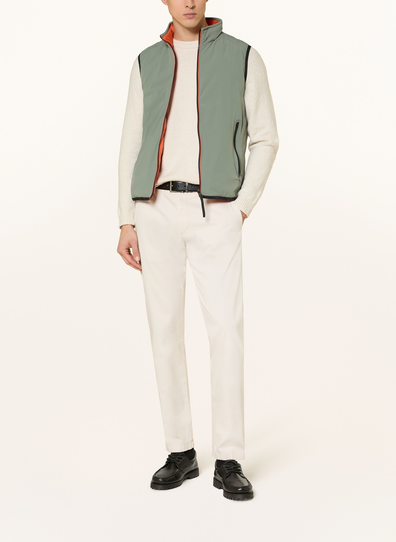 MILESTONE MSSILVANO reversible vest: GREEN