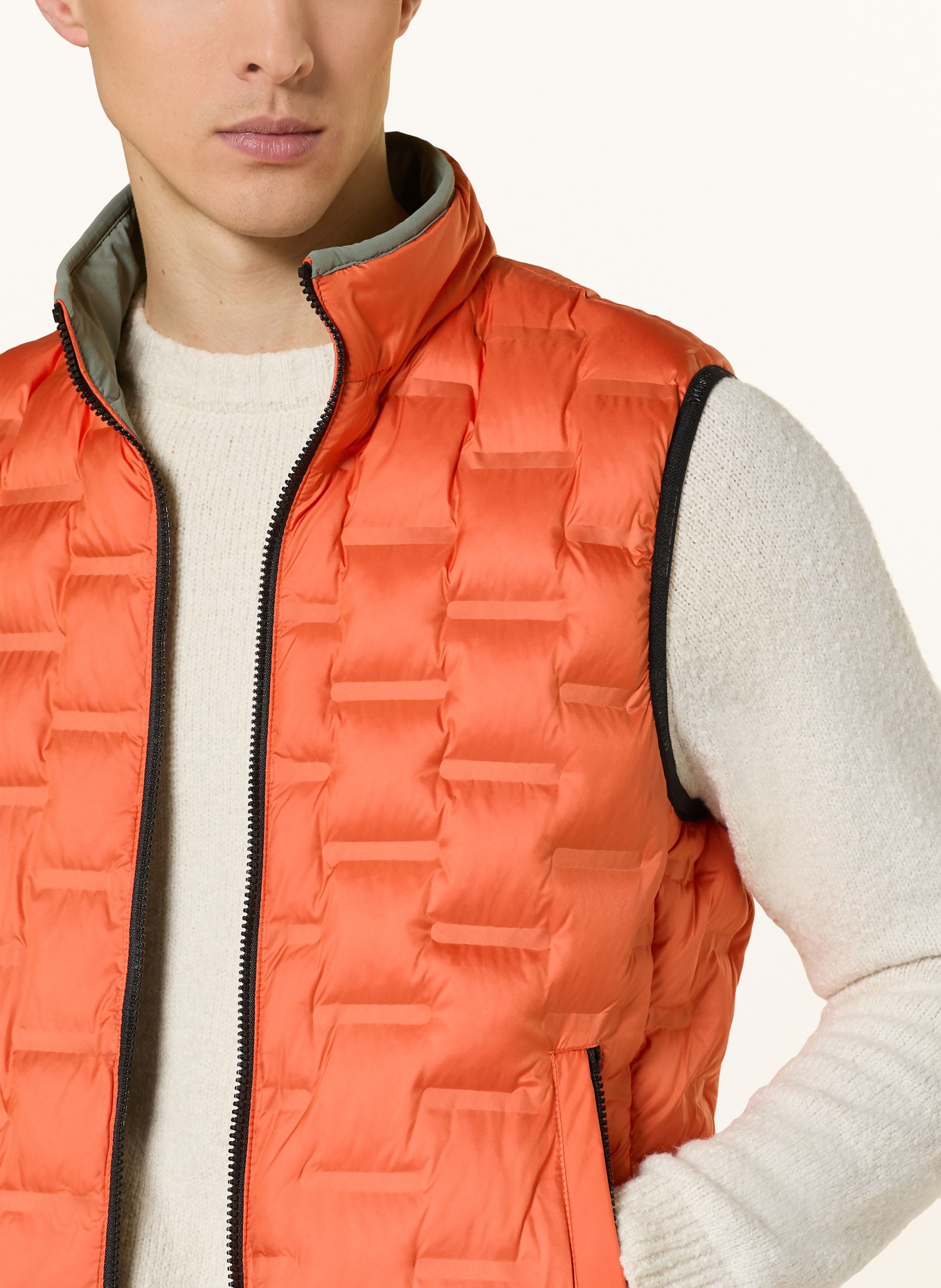 MILESTONE MSSILVANO reversible vest: GREEN