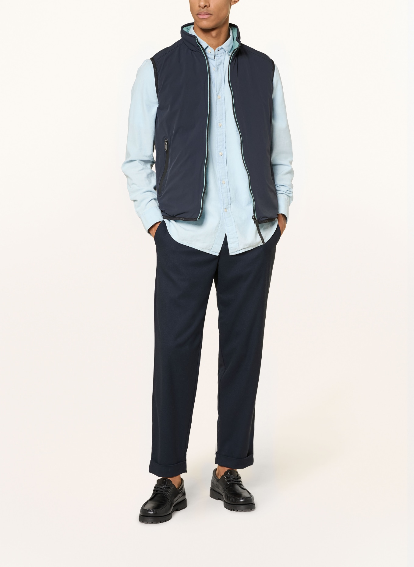 MILESTONE Weste MSSILVANO zum Wenden: DUNKELBLAU