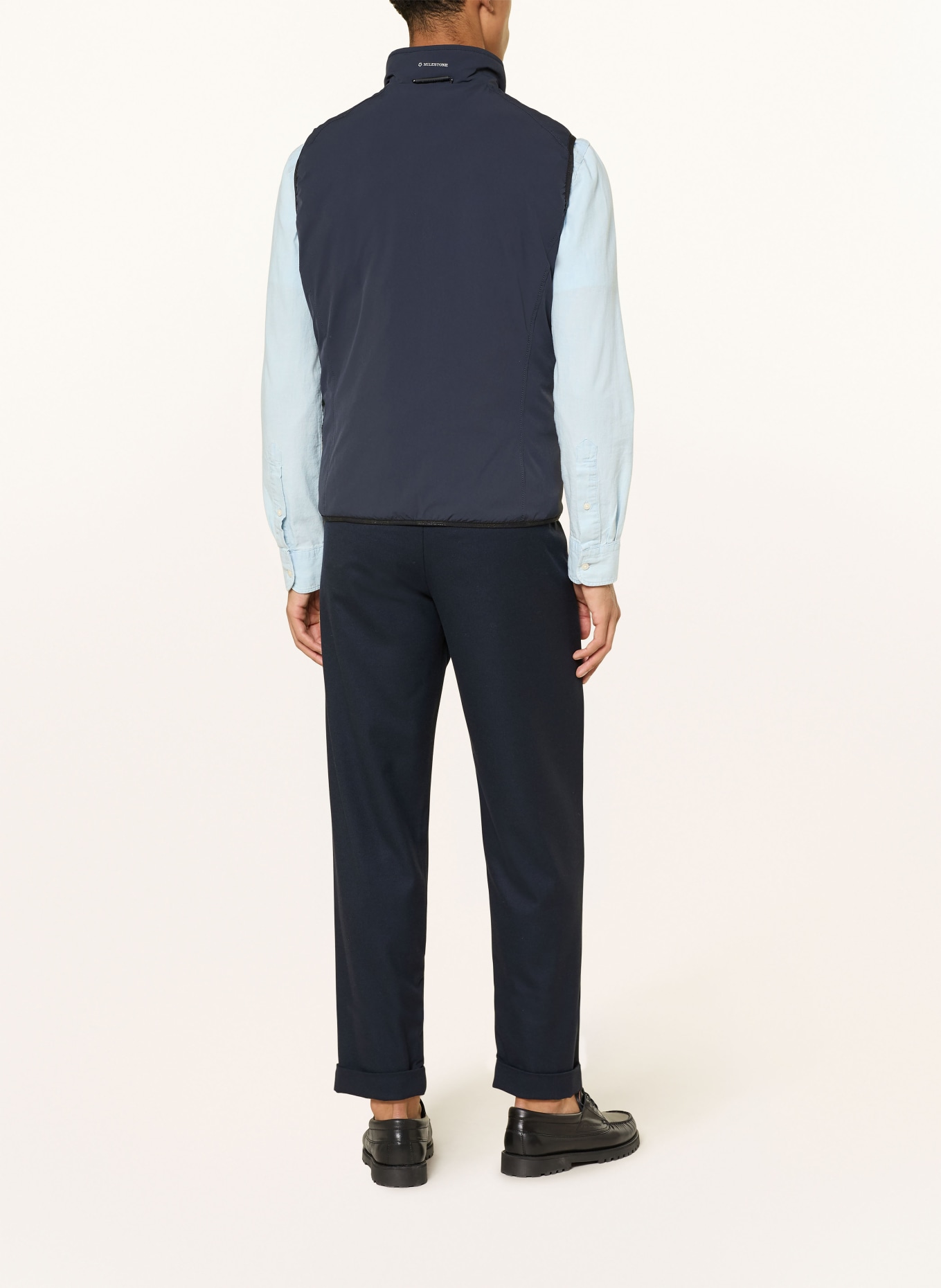 MILESTONE MSSILVANO reversible vest: DARK BLUE