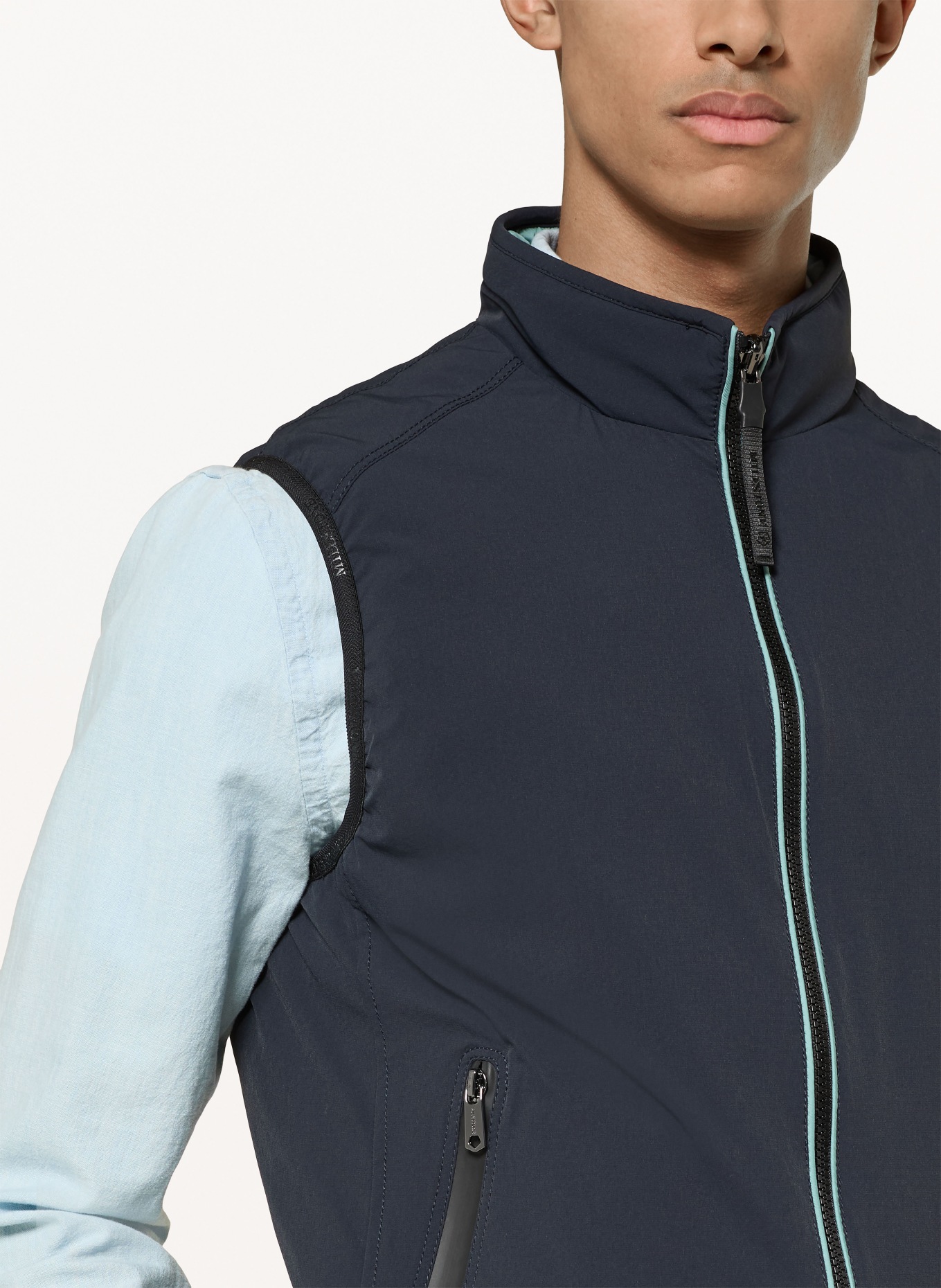 MILESTONE MSSILVANO reversible vest: DARK BLUE