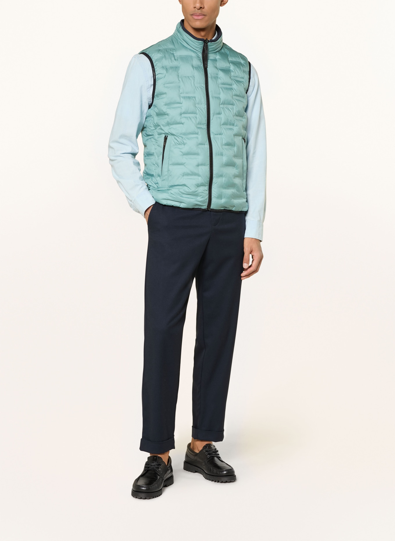 MILESTONE MSSILVANO reversible vest: DARK BLUE