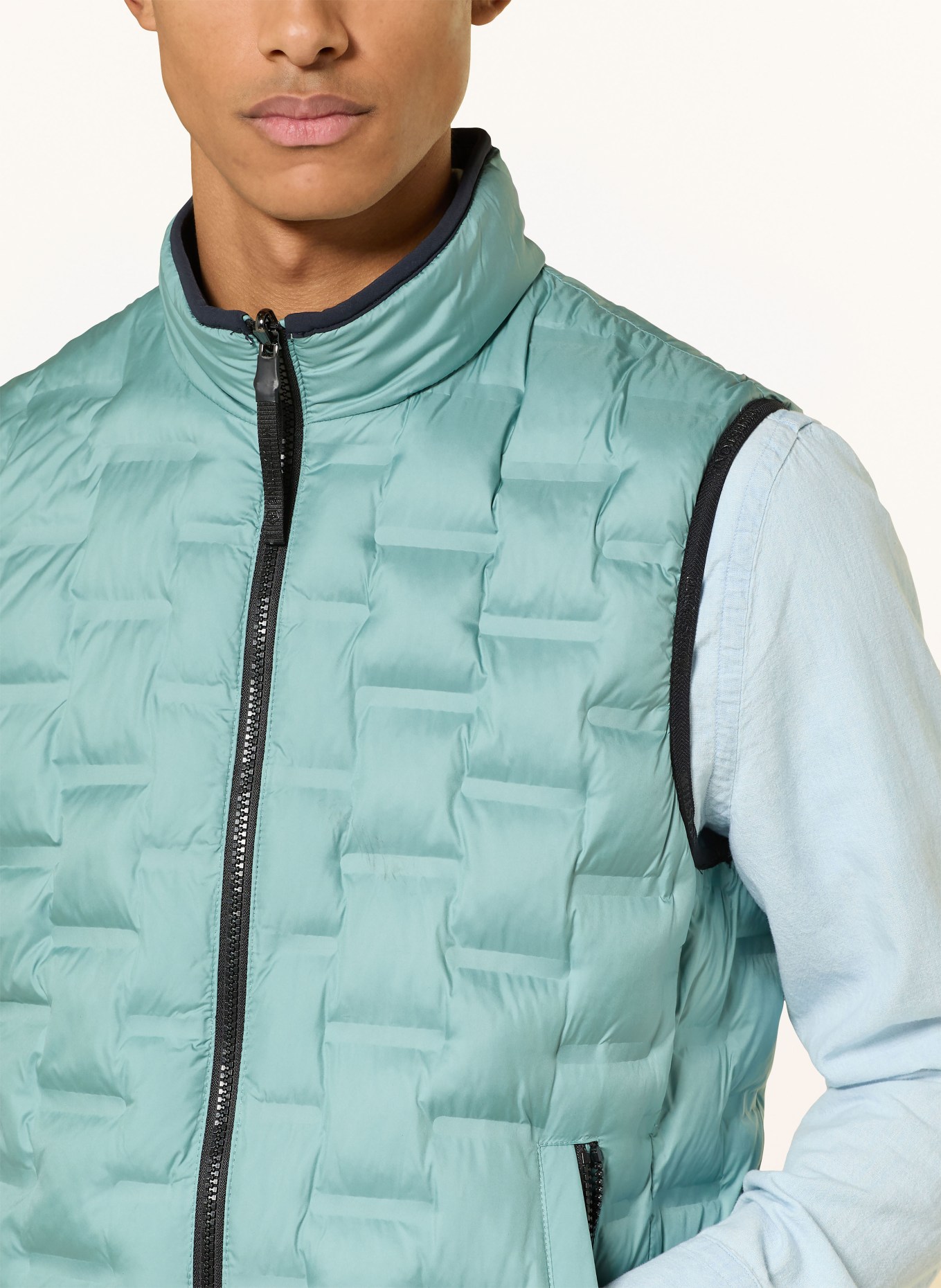 MILESTONE MSSILVANO reversible vest: DARK BLUE