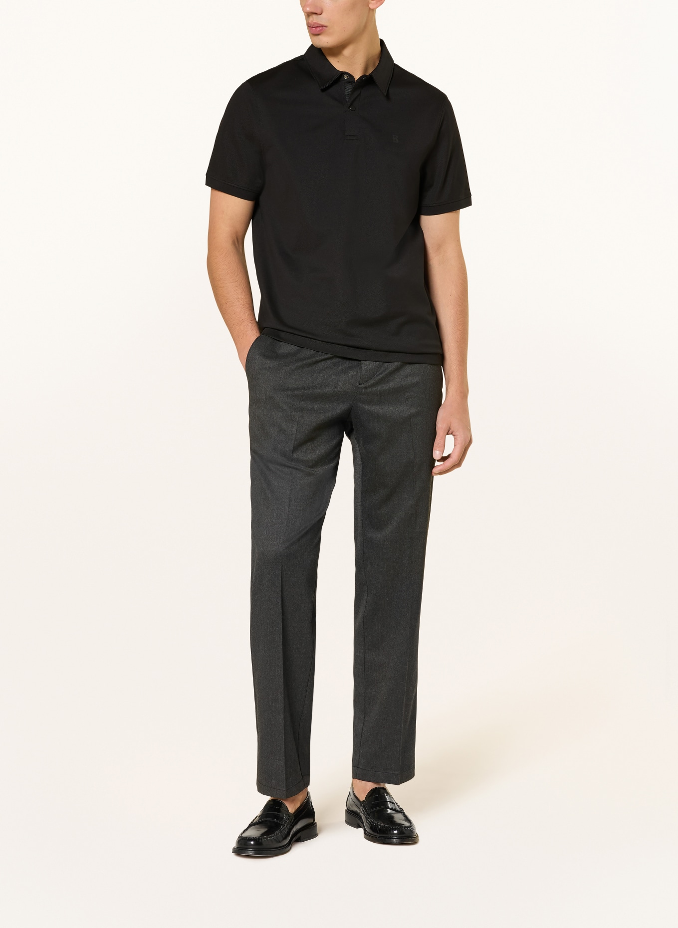 BOGNER Piqué-Poloshirt TIMO Regular Fit: SCHWARZ