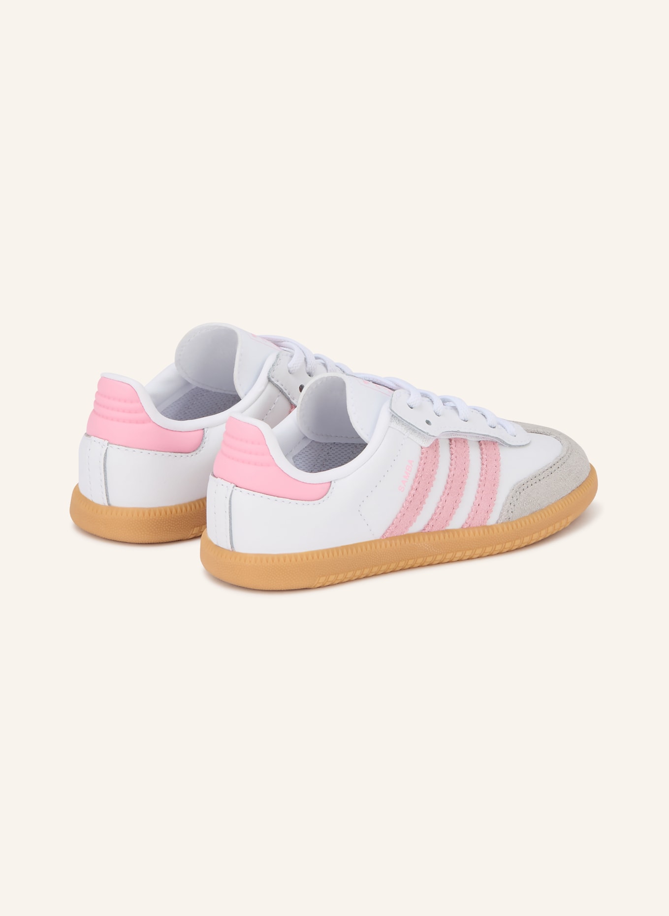 adidas Originals Tenisky SAMBA OG COMFORT CLOSURE: BÍLÁ / RŮŽOVÁ / ŠEDÁ