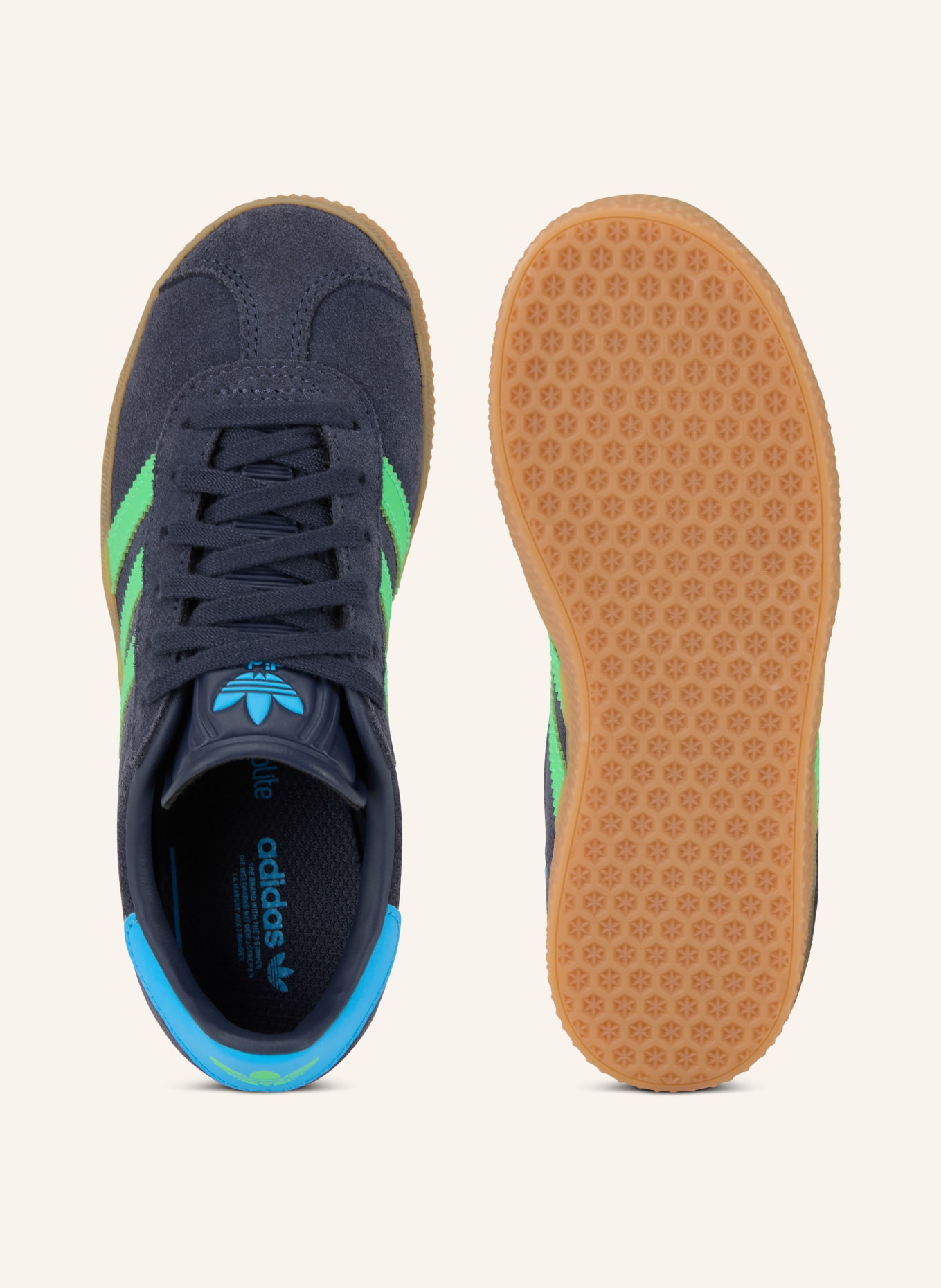 adidas Originals Sneaker GAZELLE: DUNKELBLAU / GRÜN