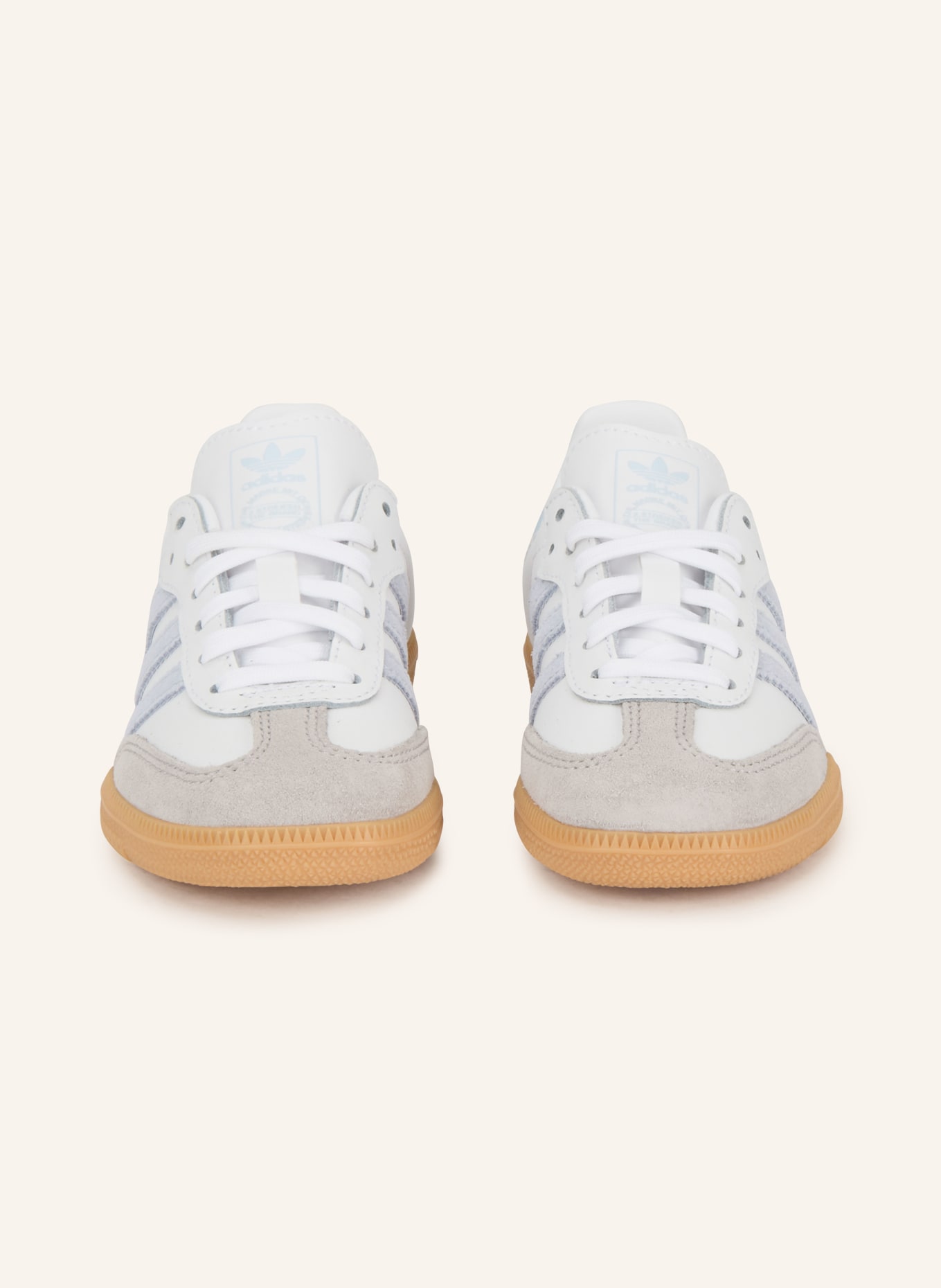 adidas Originals Sneaker SAMBA OG C: WEISS / BLAUGRAU