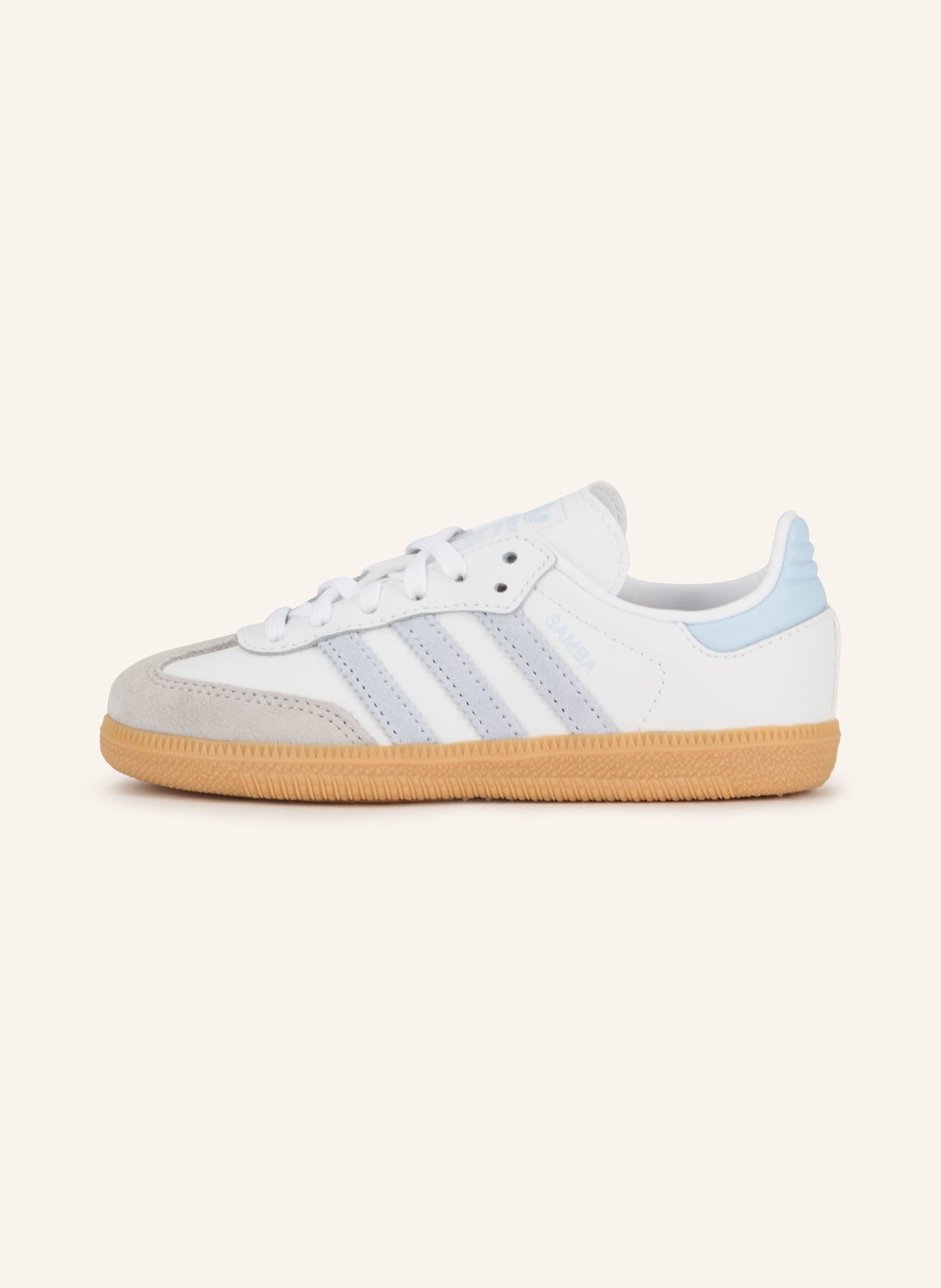 adidas Originals Sneaker SAMBA OG C: WEISS / BLAUGRAU