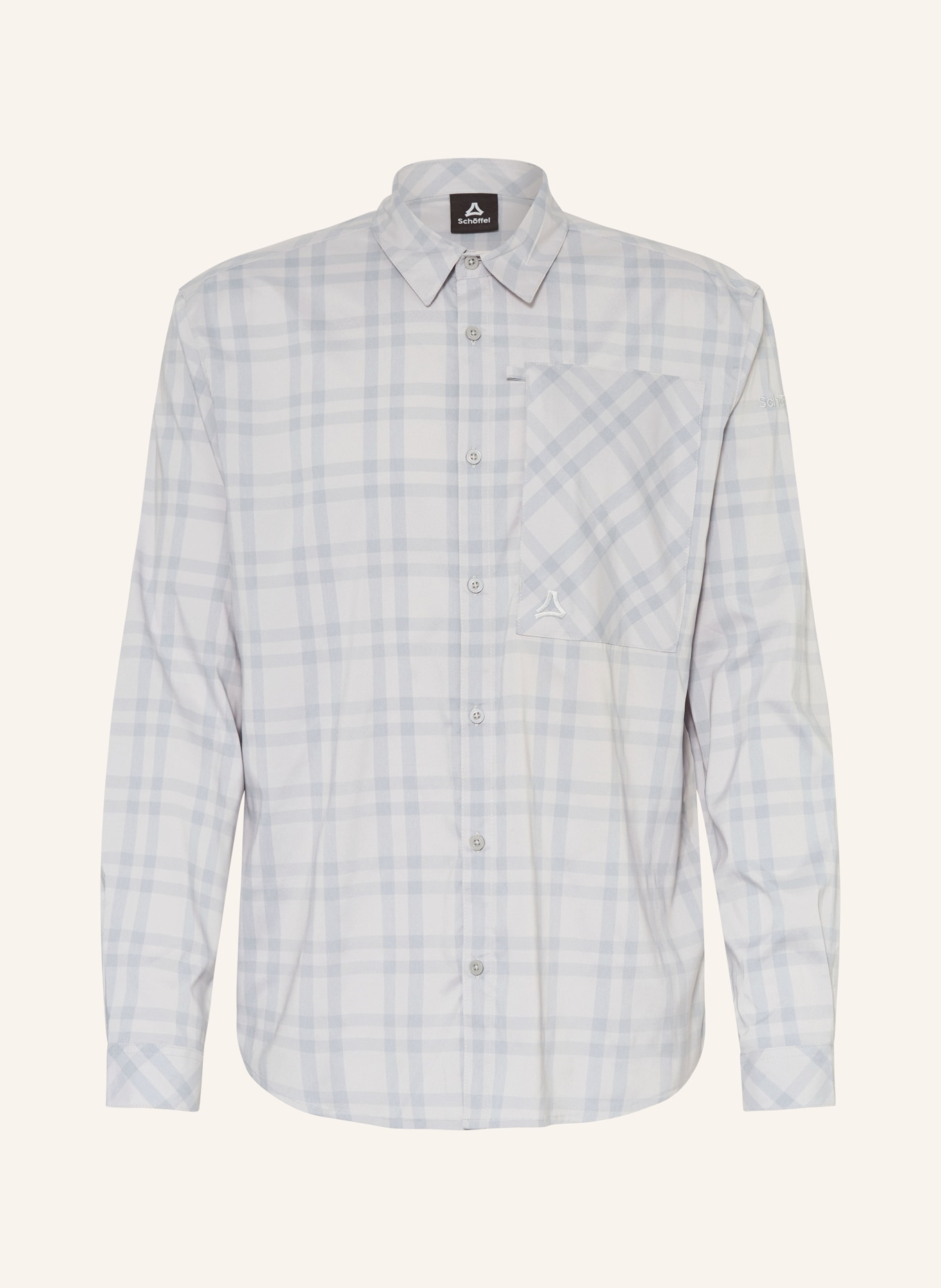 Schöffel Outdoor-Hemd FRARIS: HELLGRAU / GRAU