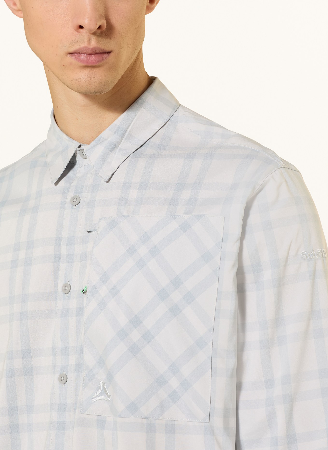 Schöffel Outdoor-Hemd FRARIS: HELLGRAU / GRAU