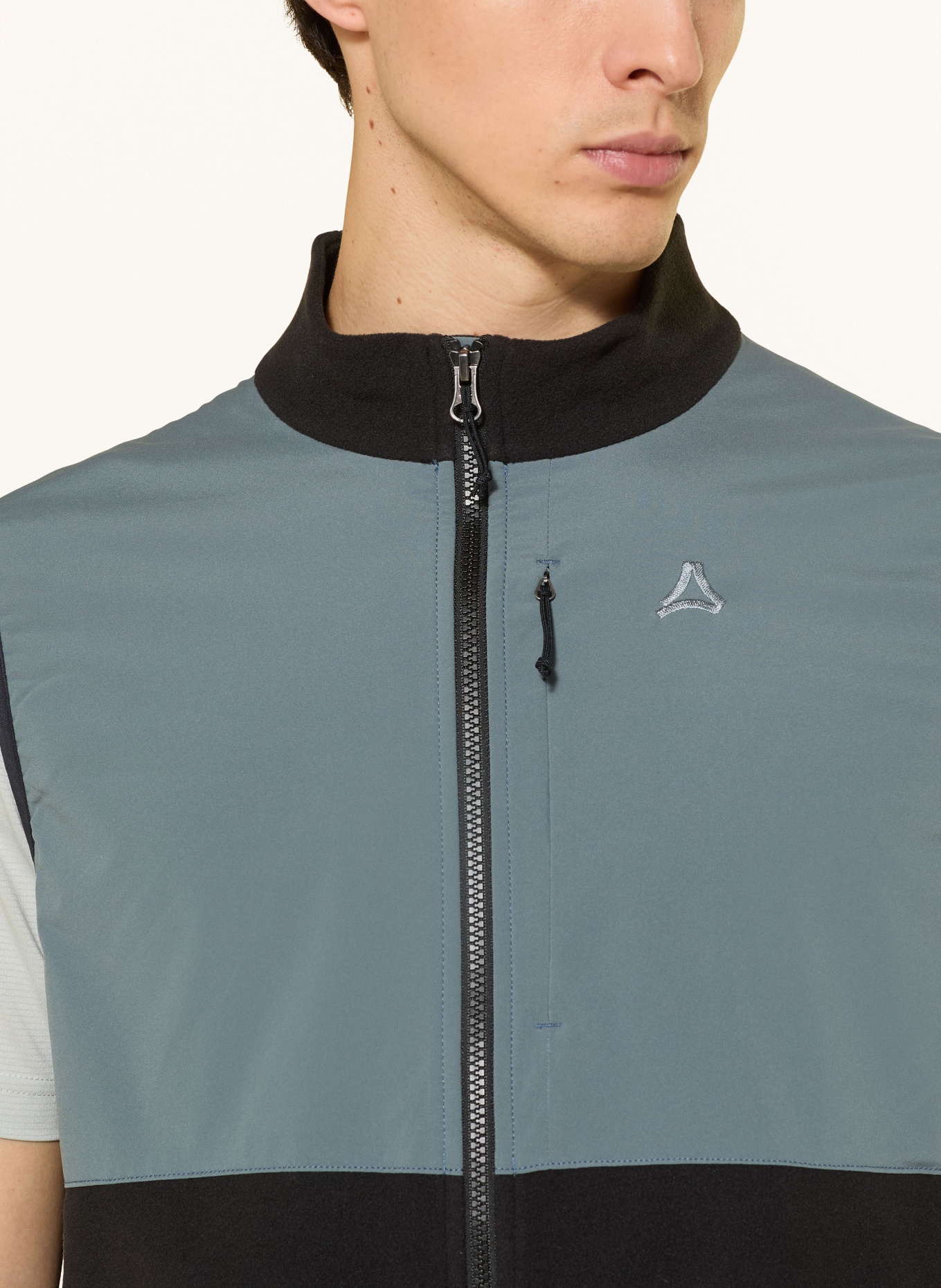 Schöffel Hybrid-Weste ASH: SCHWARZ / TÜRKIS