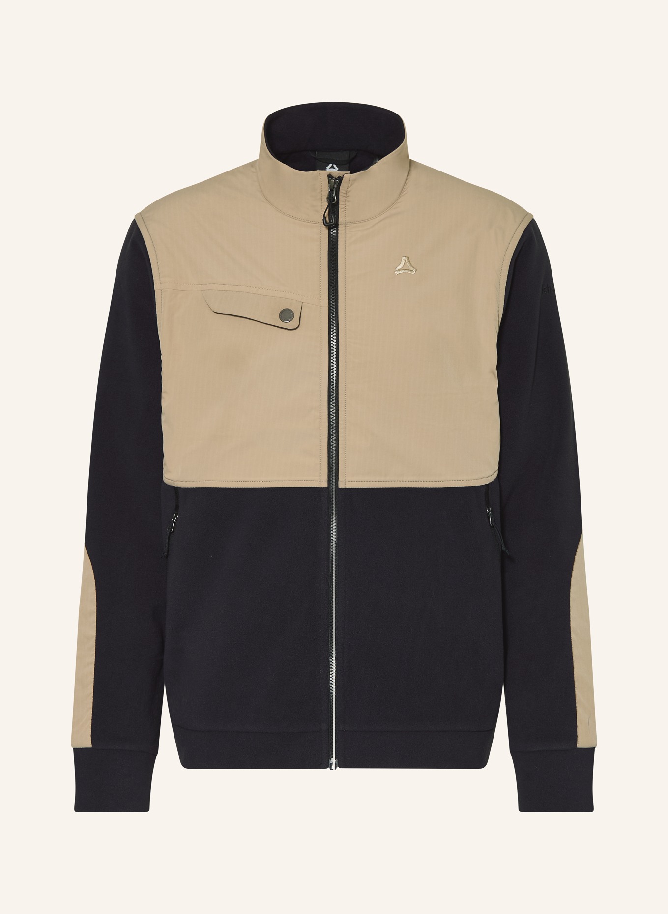 Schöffel Veste polaire hybride MAGHERA: BLEU FONCÉ / BEIGE