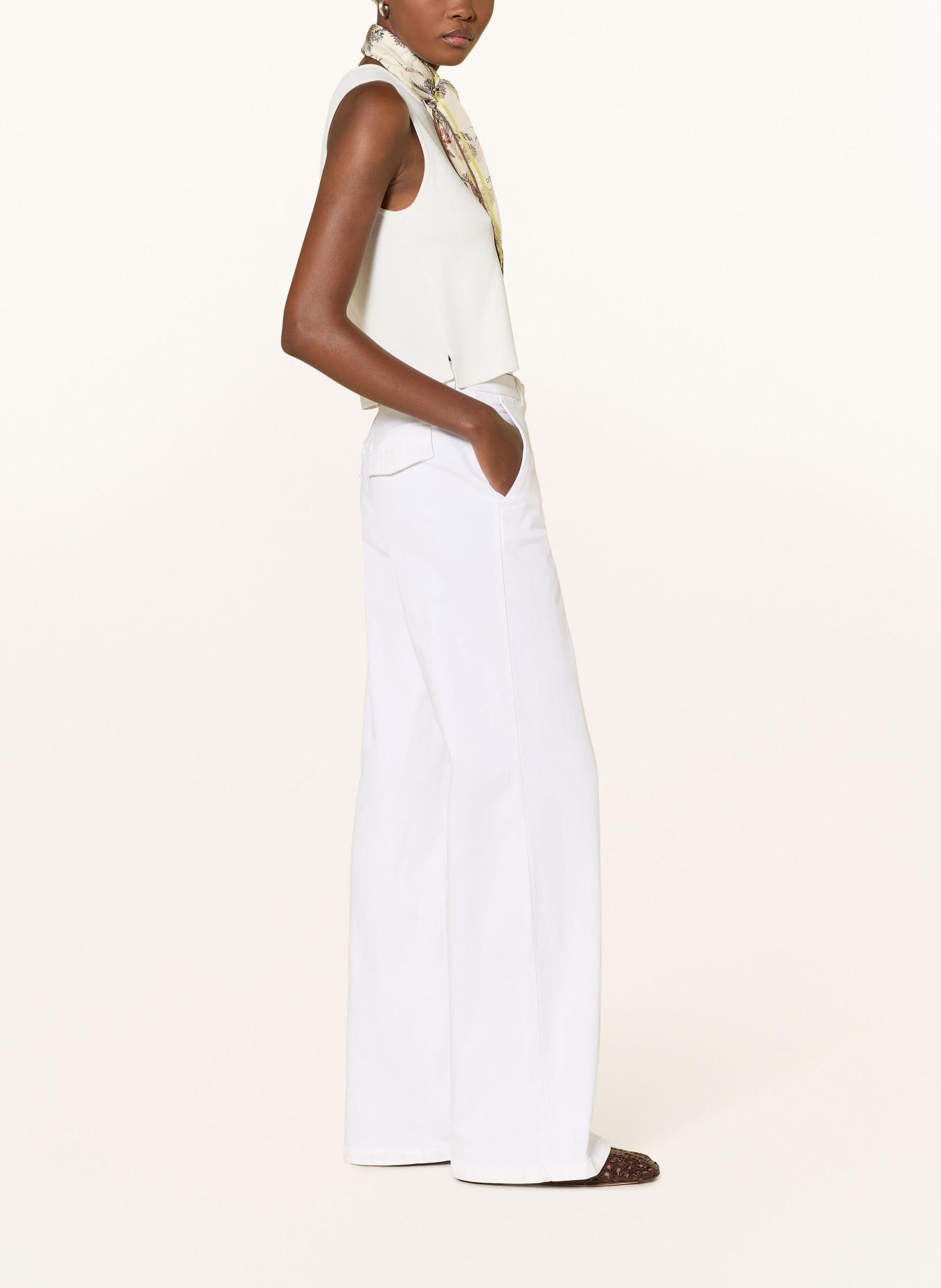 RIANI Wide Leg Jeans: 100 WHITE